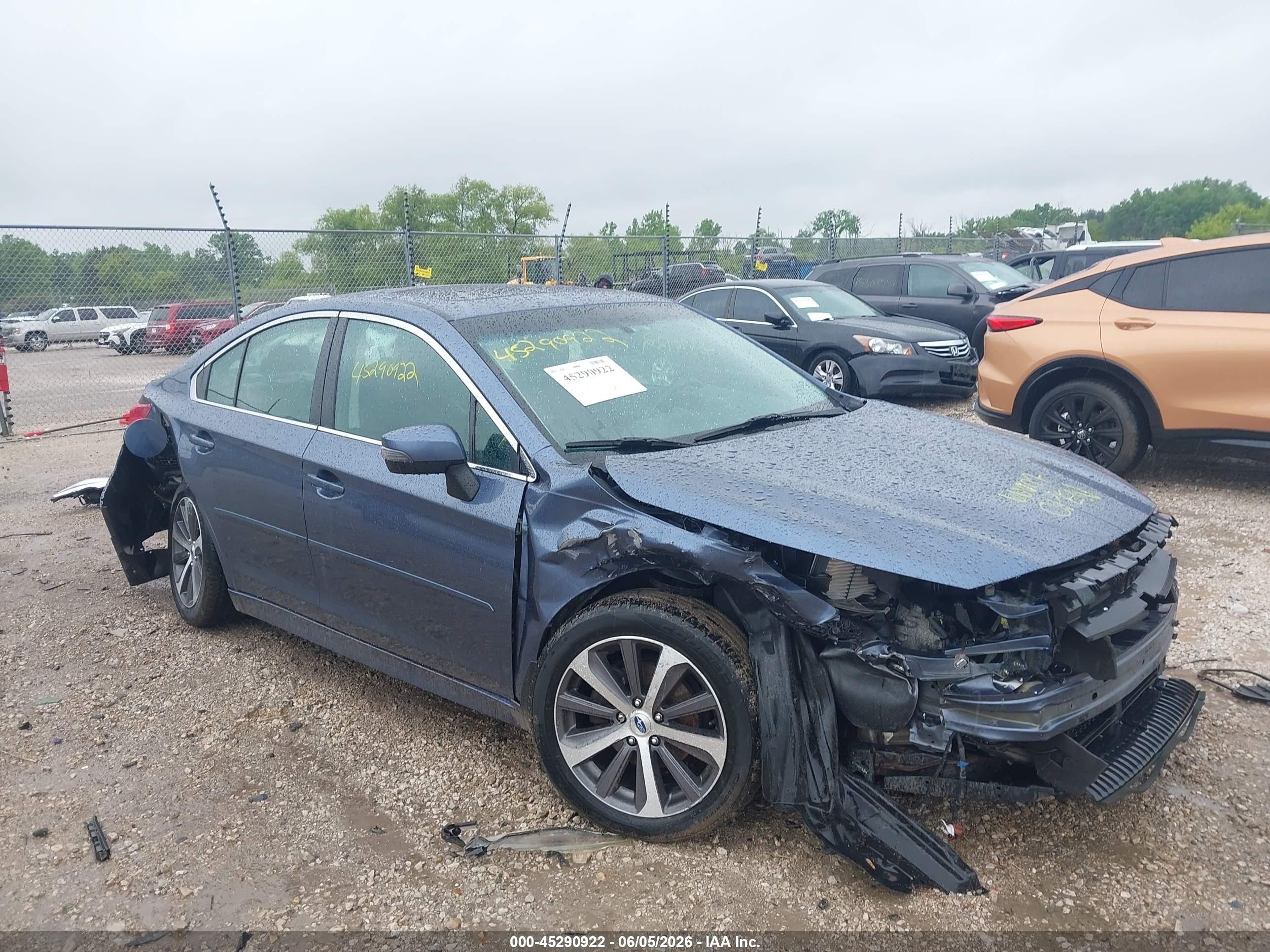 2015 Subaru Legacy 2.5i Limited Blue vin: 4S3BNAL64F3073167