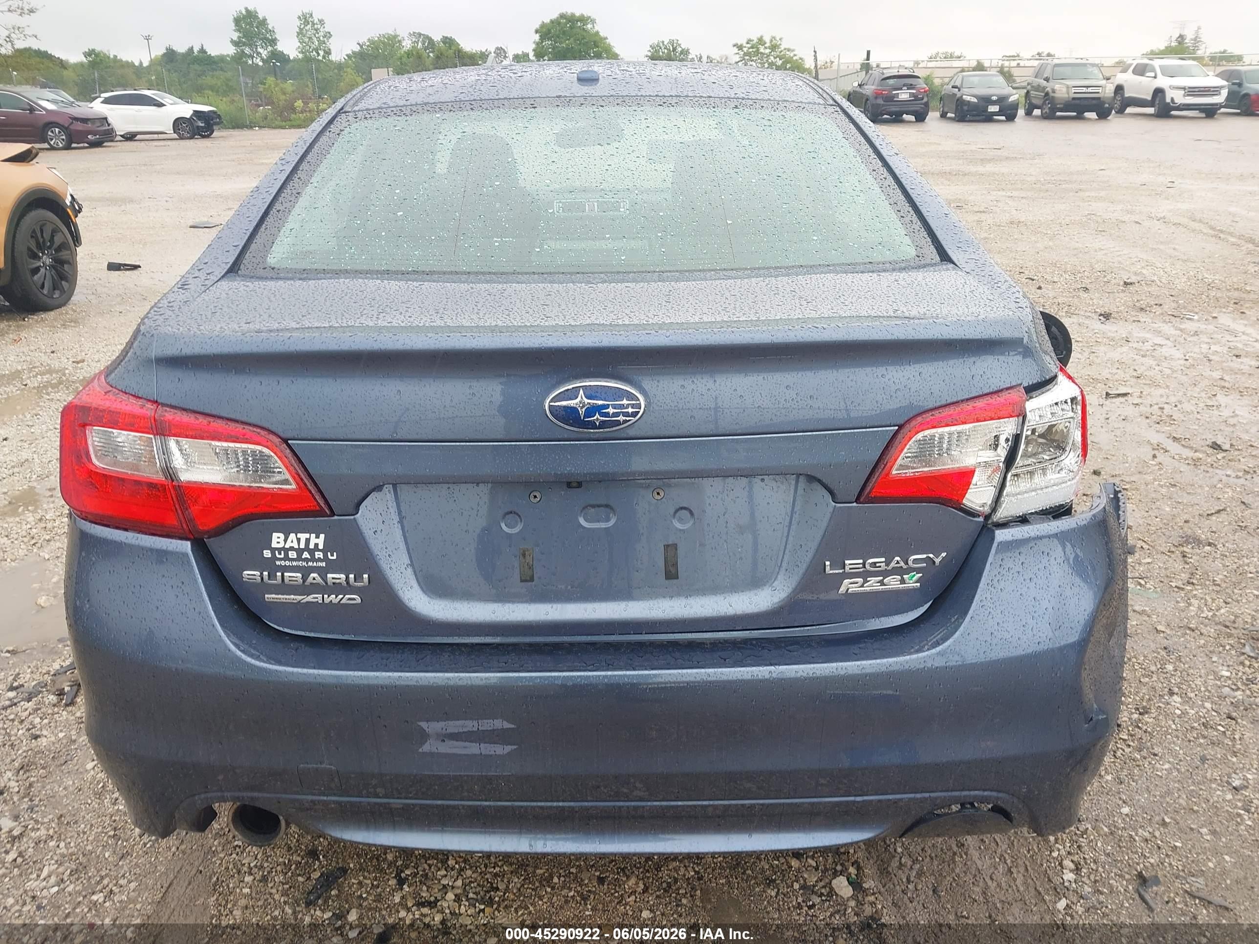 2015 Subaru Legacy 2.5i Limited Blue vin: 4S3BNAL64F3073167