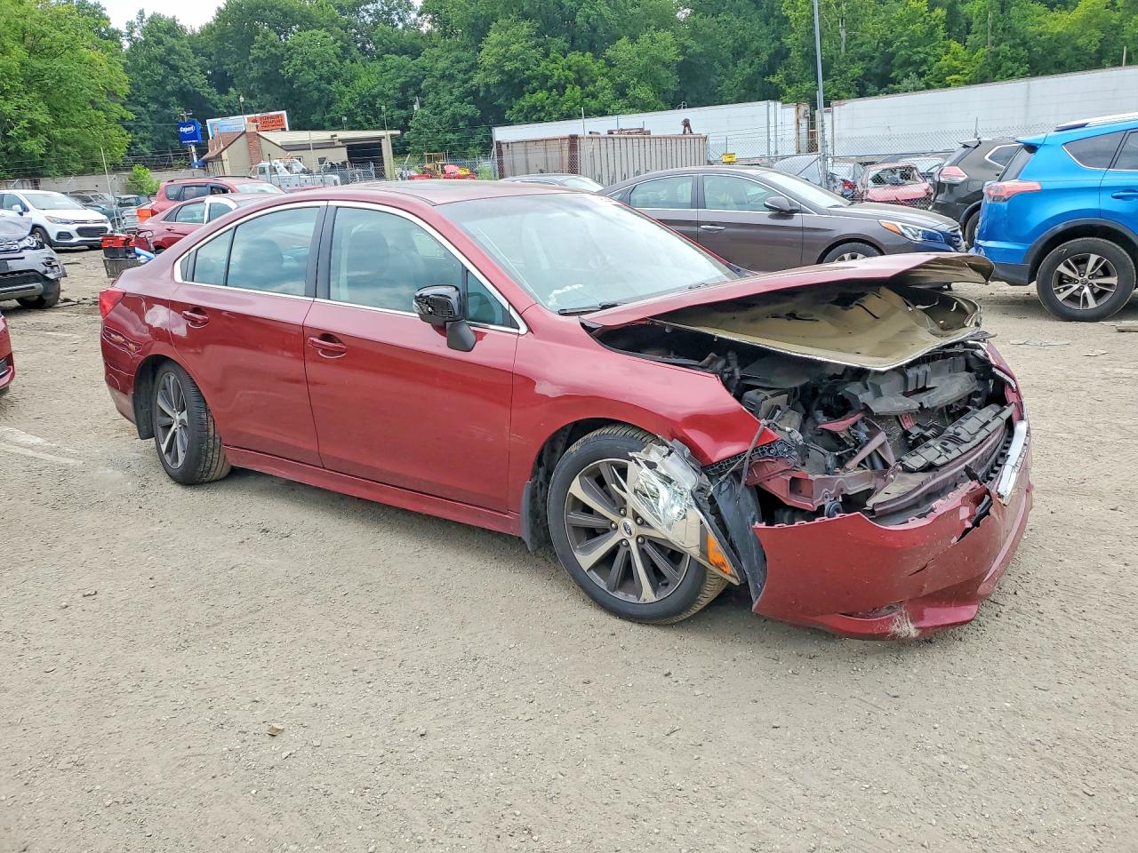 2015 Subaru Legacy 2.5i Limited Бордовый vin: 4S3BNAL65F3024222