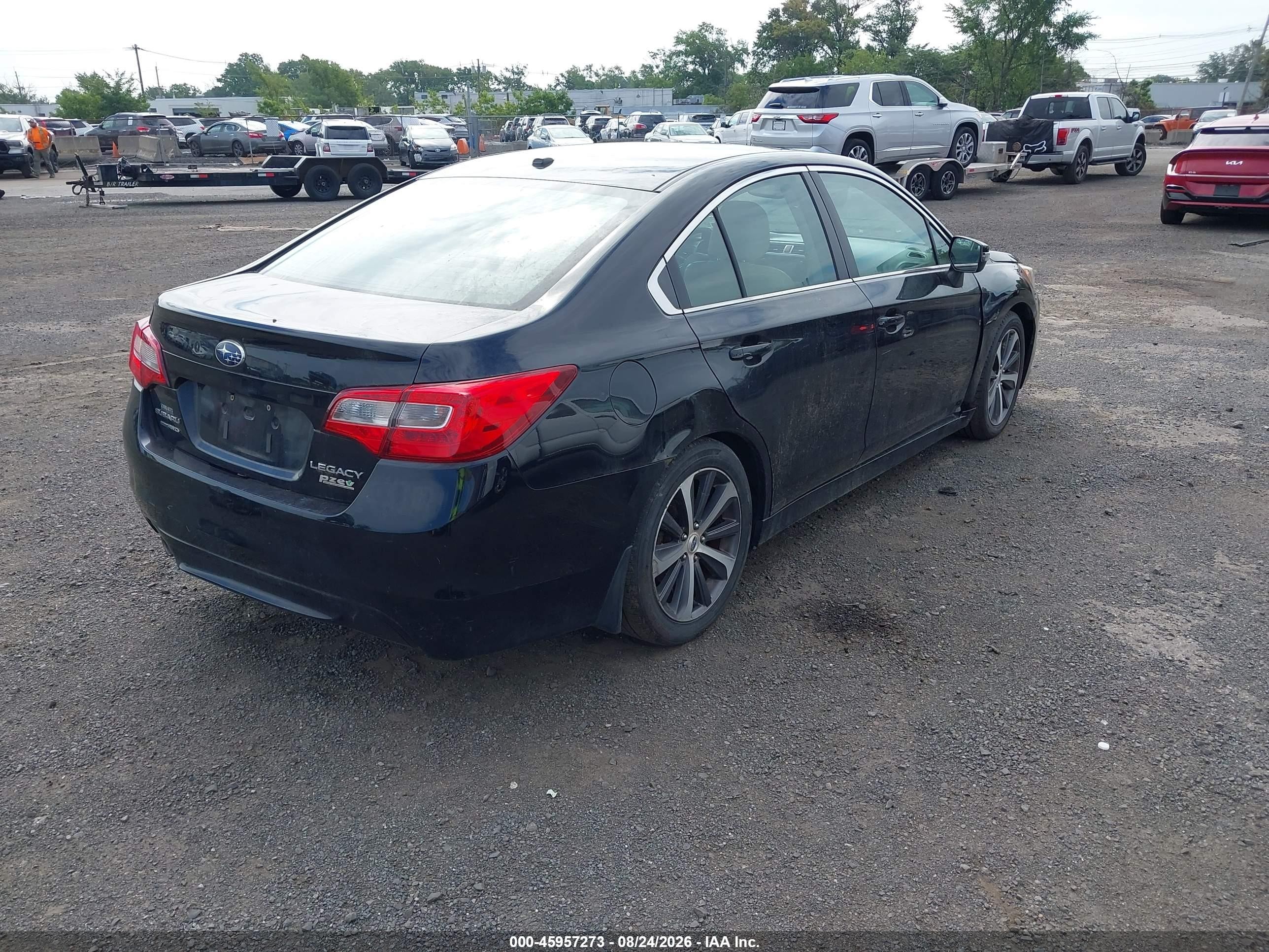 2015 Subaru Legacy 2.5i Limited Black vin: 4S3BNAL69F3027124