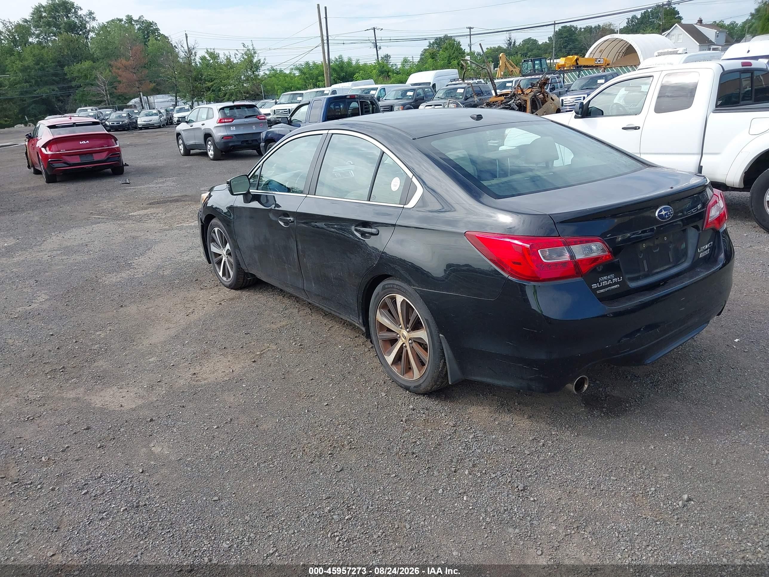 2015 Subaru Legacy 2.5i Limited Black vin: 4S3BNAL69F3027124