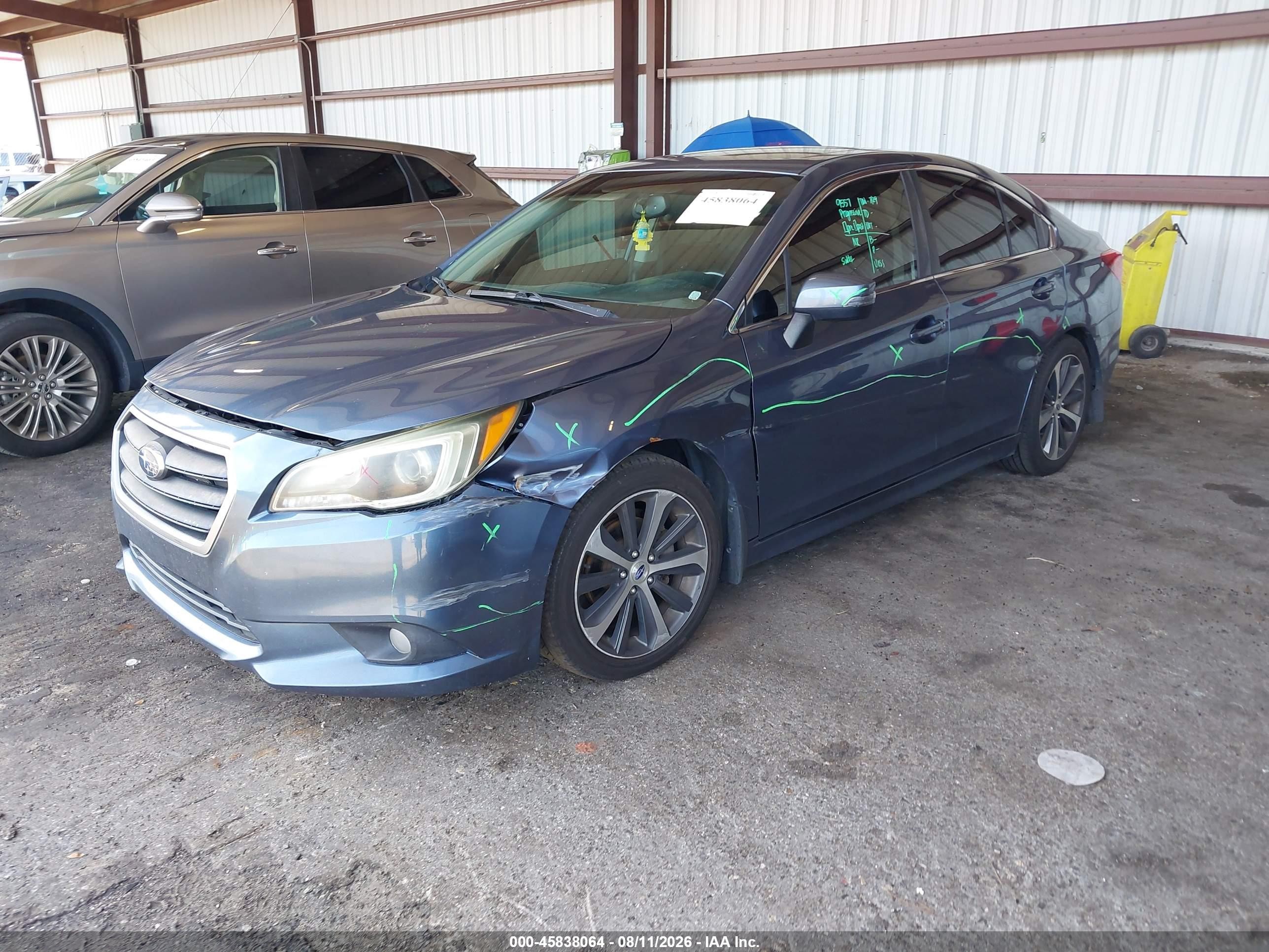 2015 Subaru Legacy 2.5i Limited Blue vin: 4S3BNAL6XF3025978