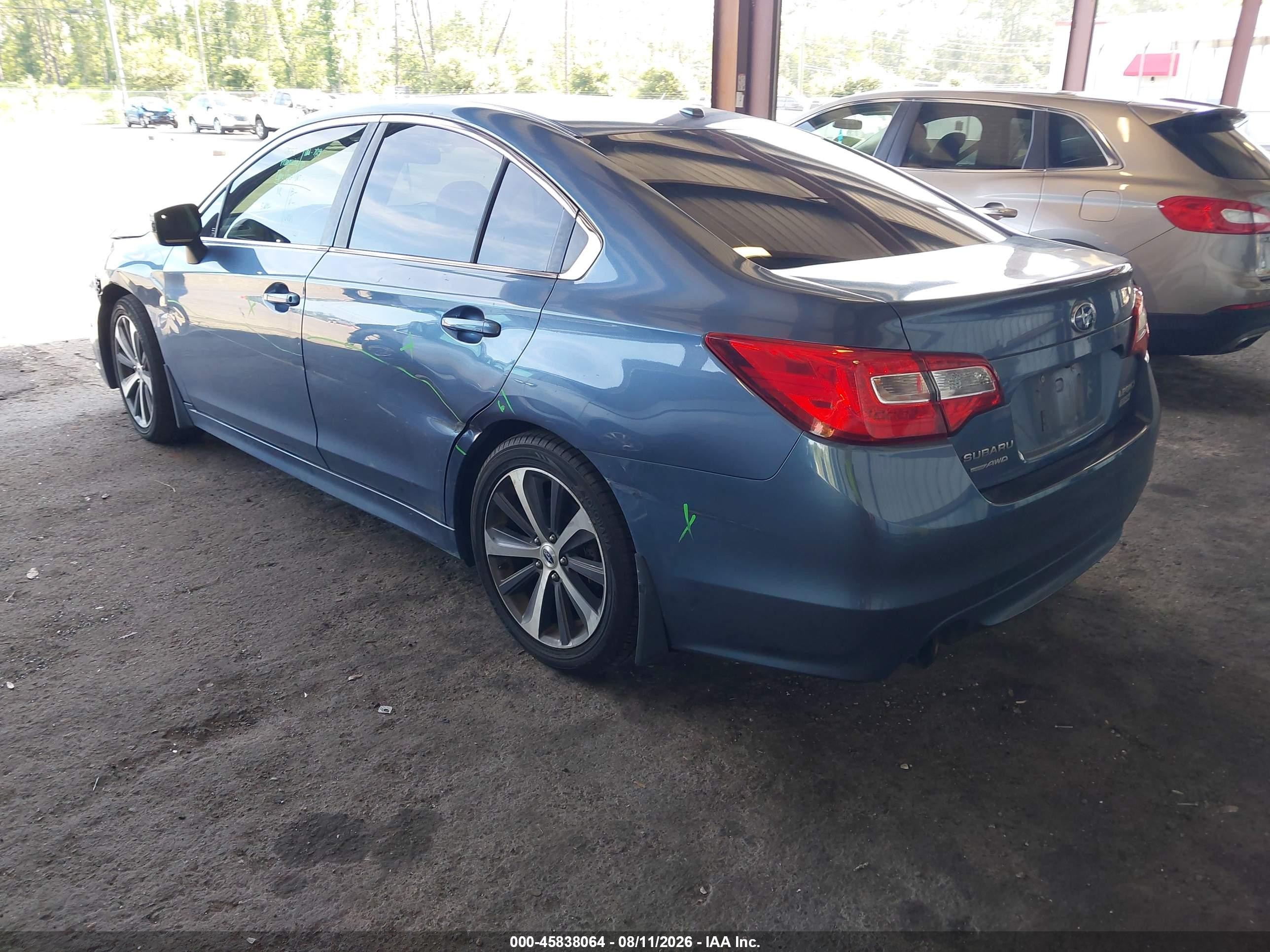 2015 Subaru Legacy 2.5i Limited Blue vin: 4S3BNAL6XF3025978