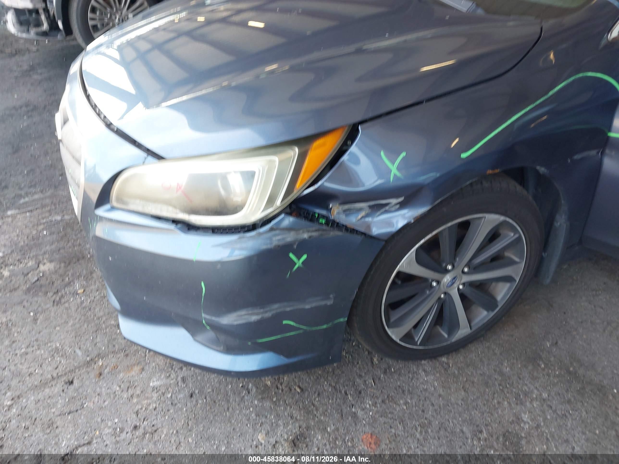 2015 Subaru Legacy 2.5i Limited Blue vin: 4S3BNAL6XF3025978