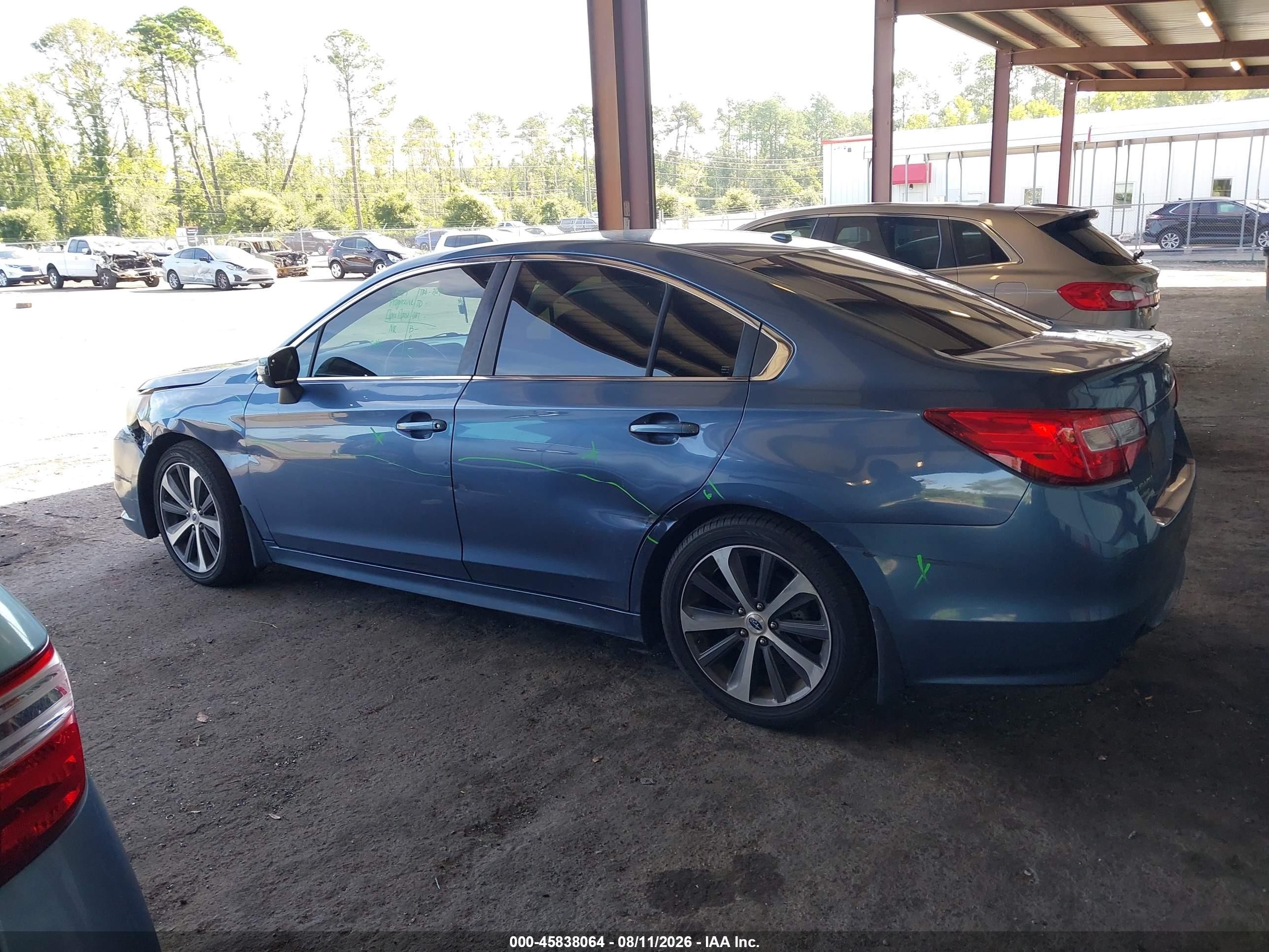 2015 Subaru Legacy 2.5i Limited Blue vin: 4S3BNAL6XF3025978