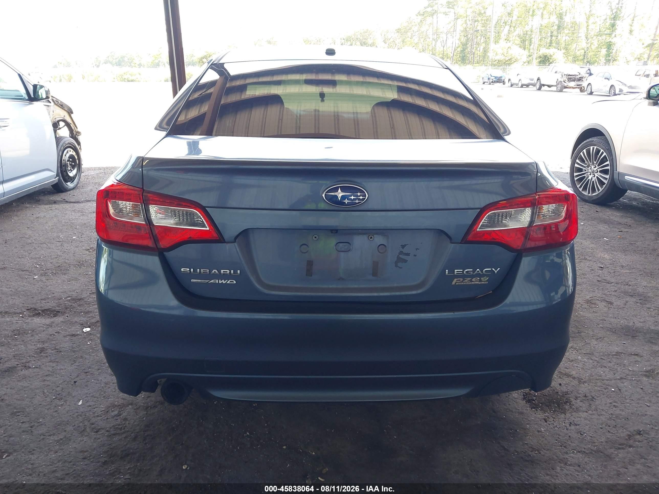 2015 Subaru Legacy 2.5i Limited Blue vin: 4S3BNAL6XF3025978