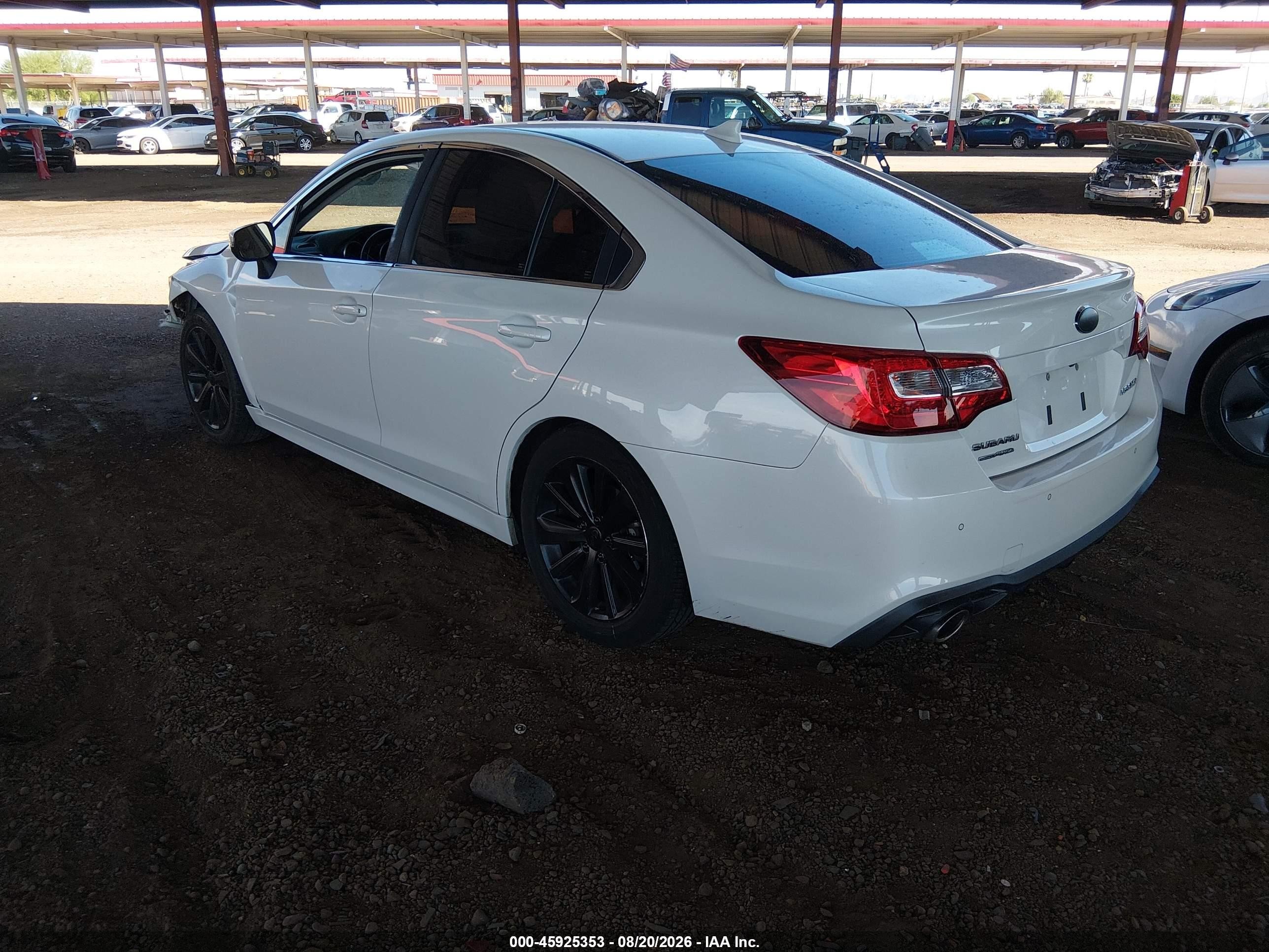 2019 Subaru Legacy 2.5i Limited White vin: 4S3BNAN60K3030503