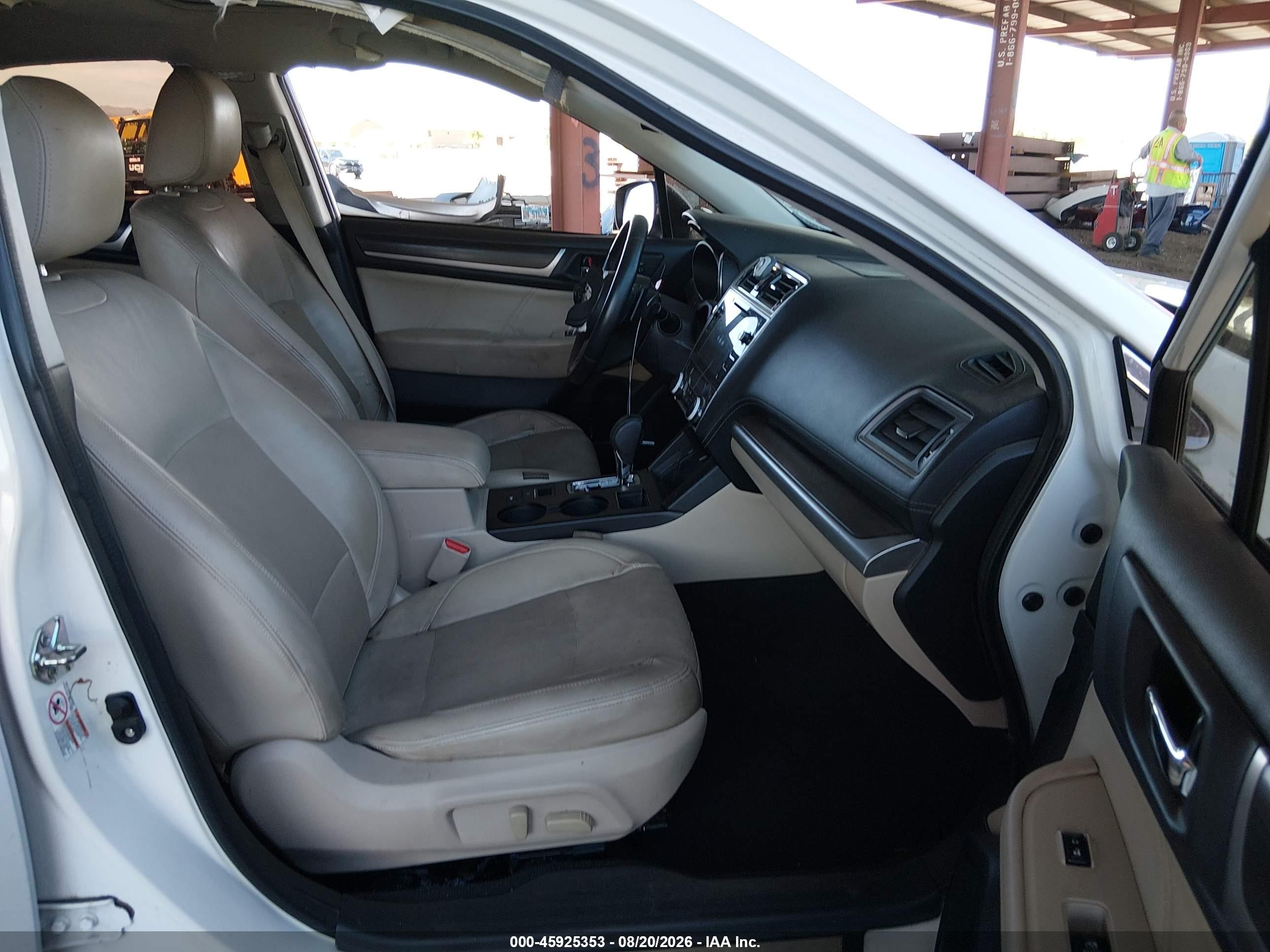 2019 Subaru Legacy 2.5i Limited White vin: 4S3BNAN60K3030503