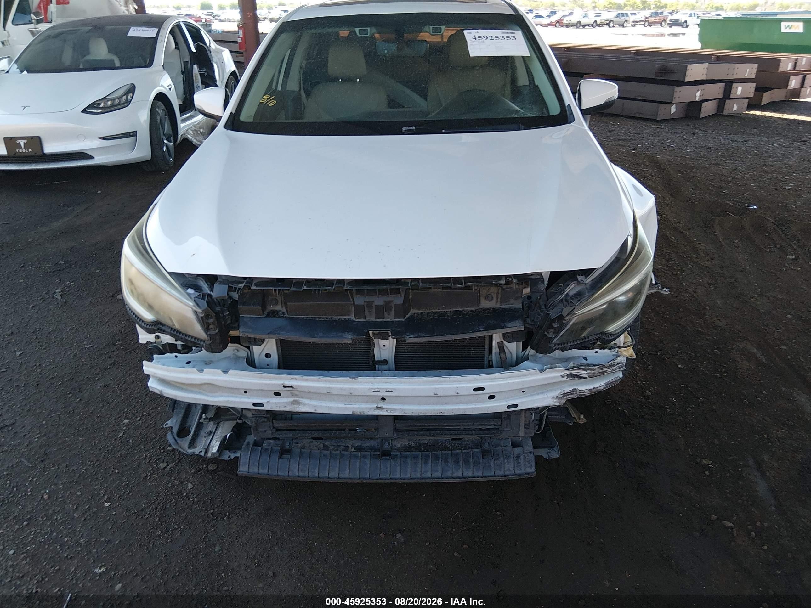 2019 Subaru Legacy 2.5i Limited White vin: 4S3BNAN60K3030503