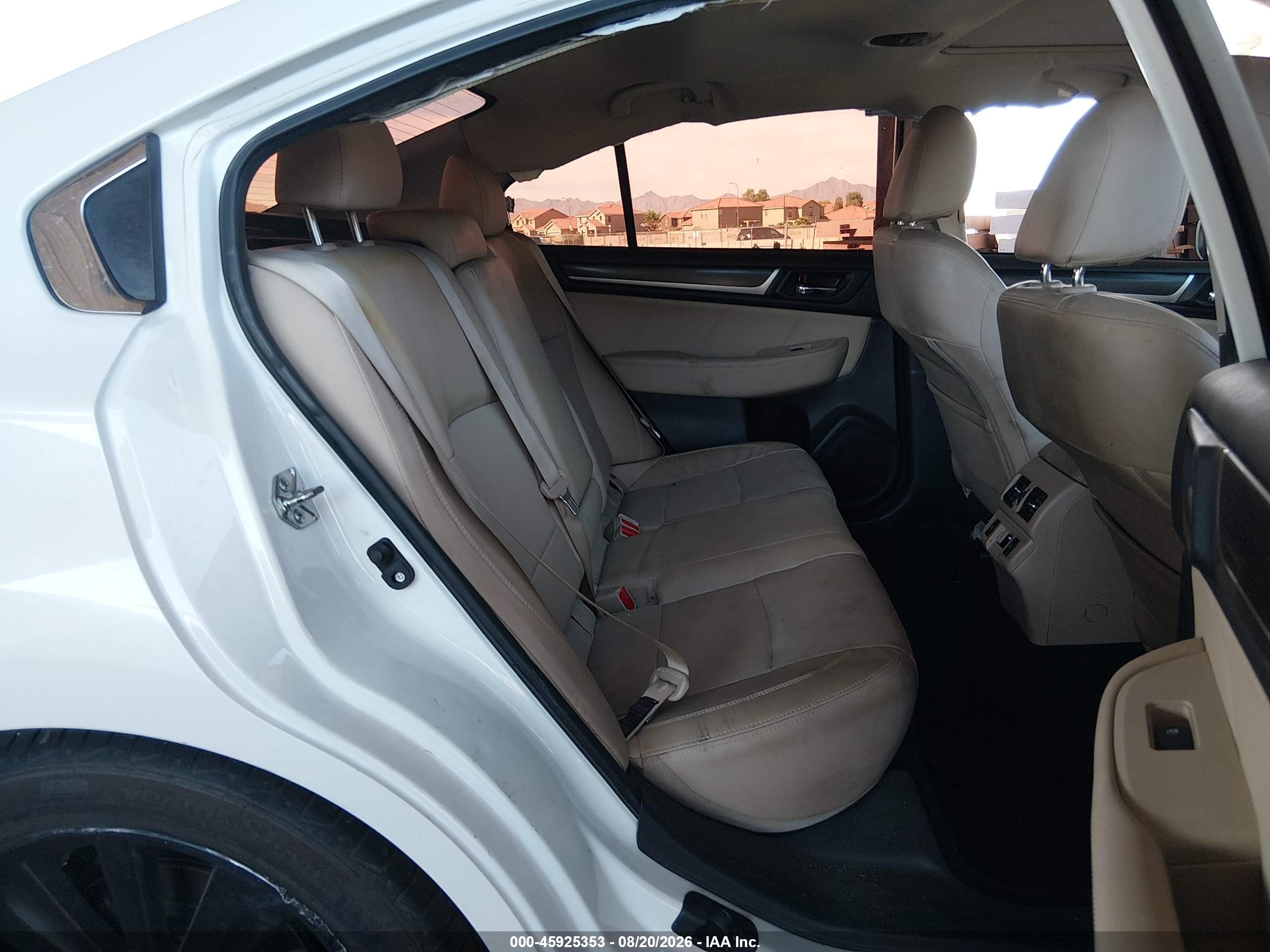 2019 Subaru Legacy 2.5i Limited White vin: 4S3BNAN60K3030503
