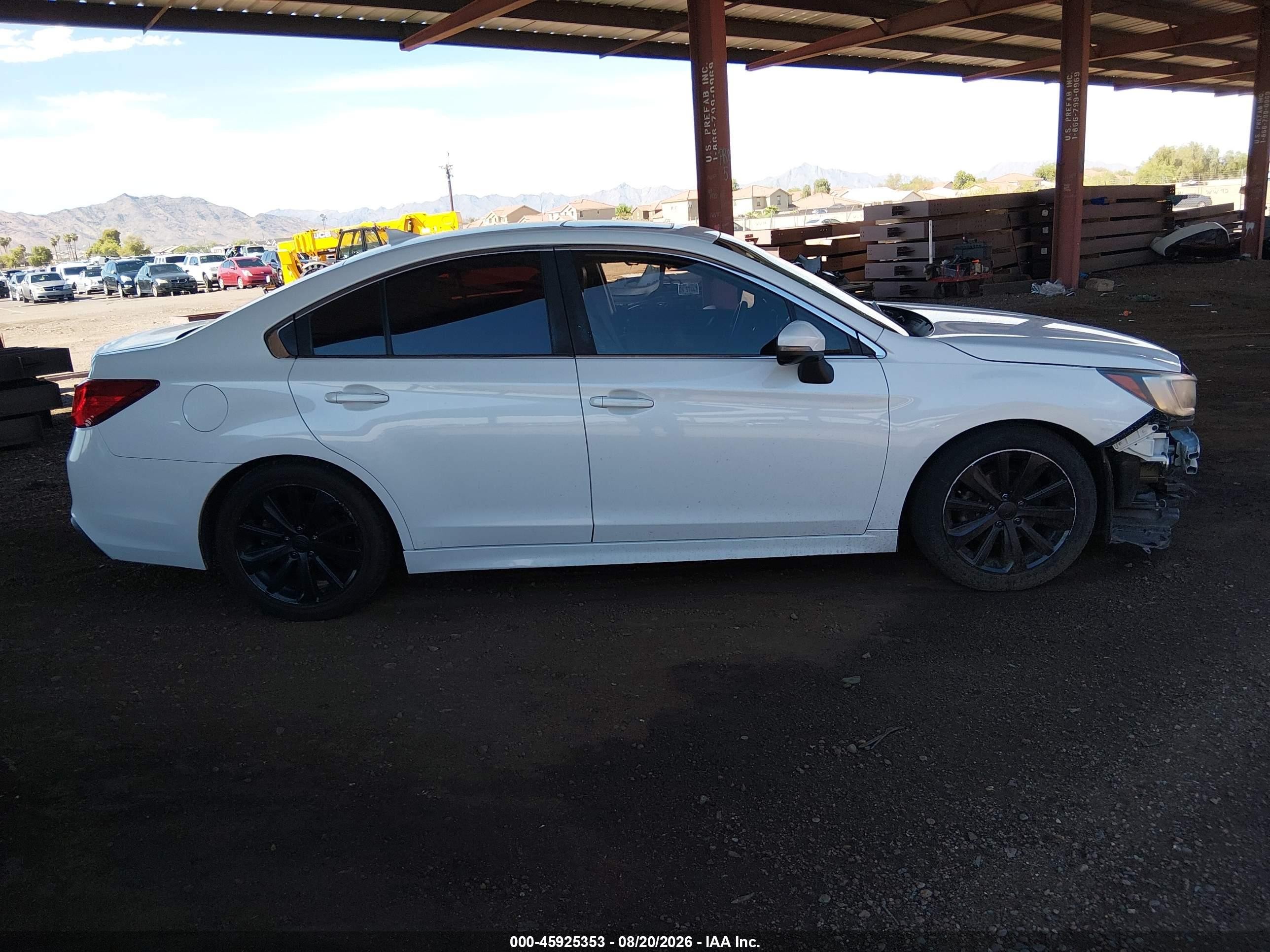 2019 Subaru Legacy 2.5i Limited White vin: 4S3BNAN60K3030503