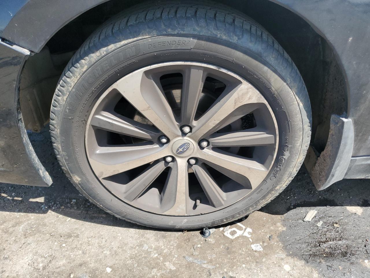 2015 Subaru Legacy 2.5i Limited Black vin: 4S3BNAN63F3049276 Damage: Left Front Wheel, Curb Rash, 11 To 12 Inches