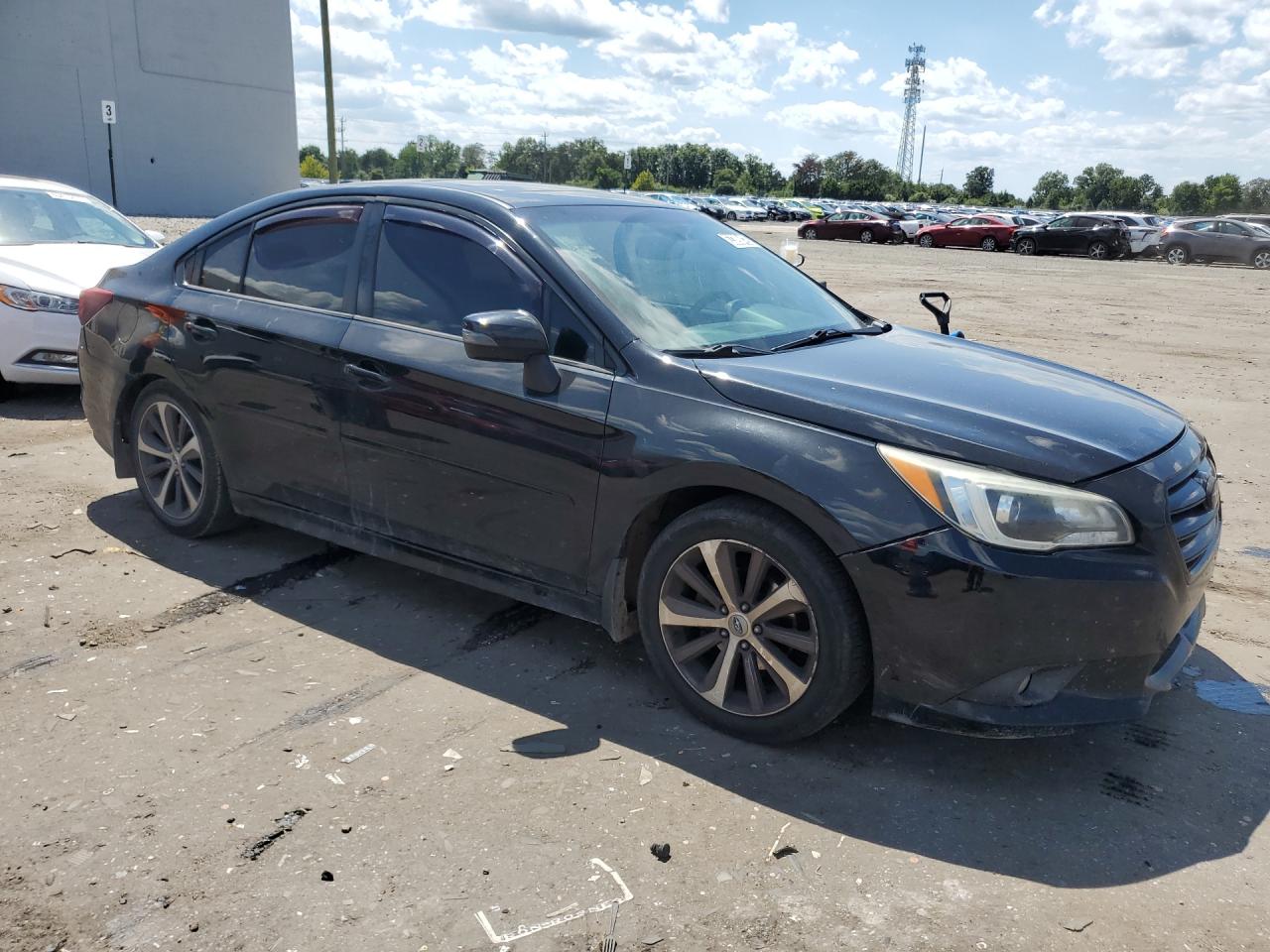2015 Subaru Legacy 2.5i Limited Black vin: 4S3BNAN63F3049276 Damage: Right Front Door, Heavy Scratch, 2 To 3 Inches