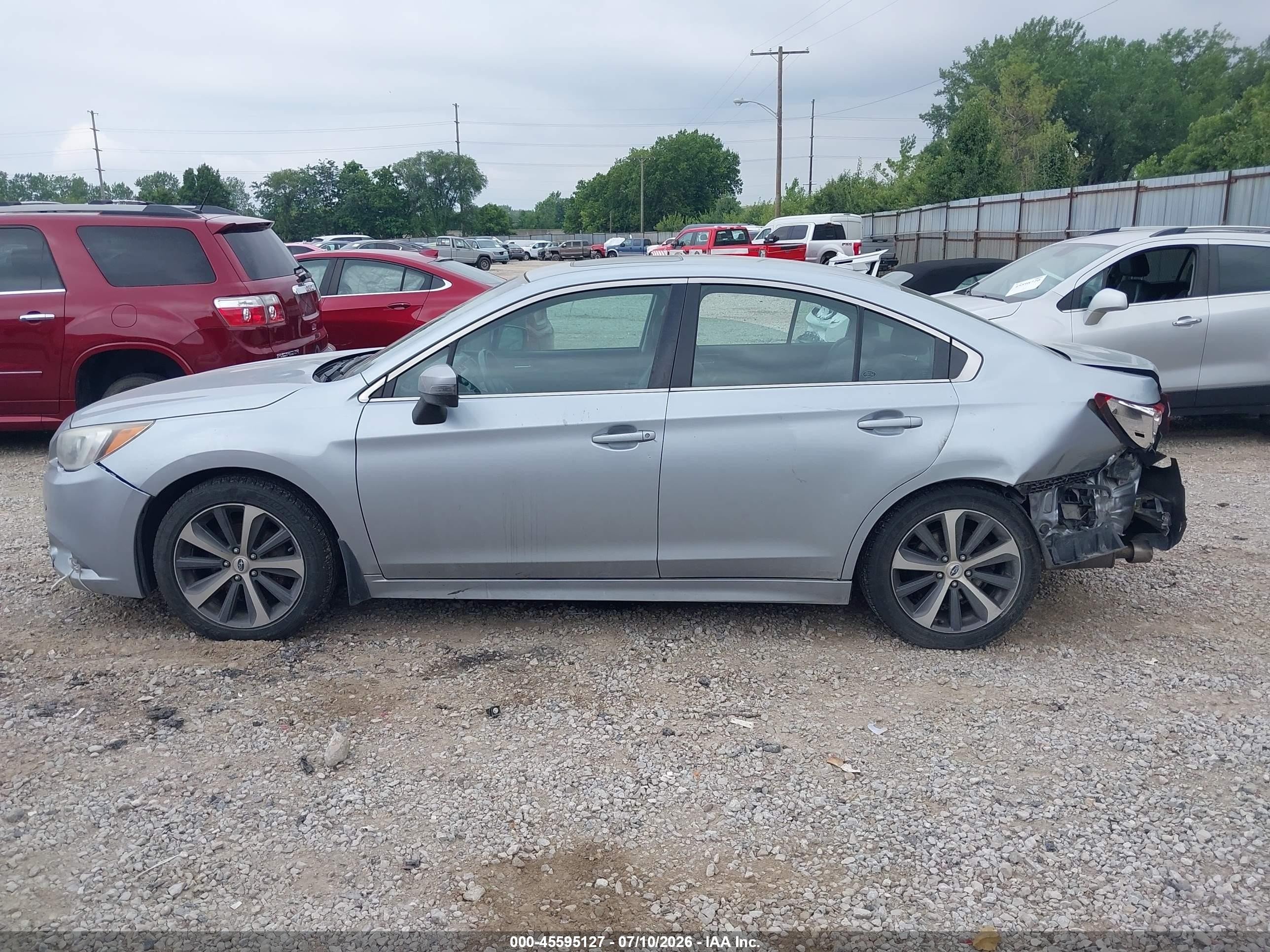 2015 Subaru Legacy 2.5i Limited Light Blue vin: 4S3BNAN64F3052462