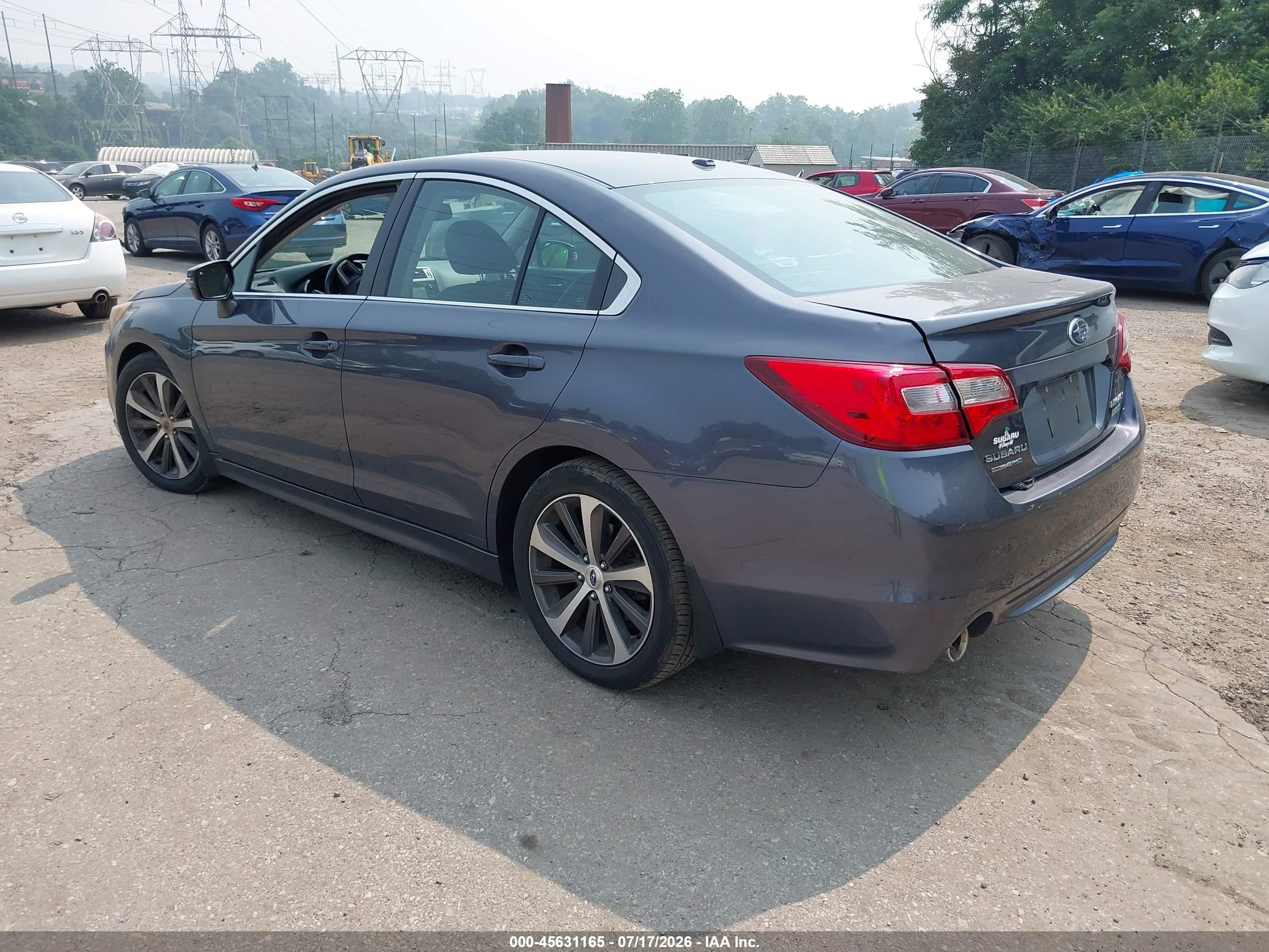 2015 Subaru Legacy 2.5i Limited Blue vin: 4S3BNAN64F3071416