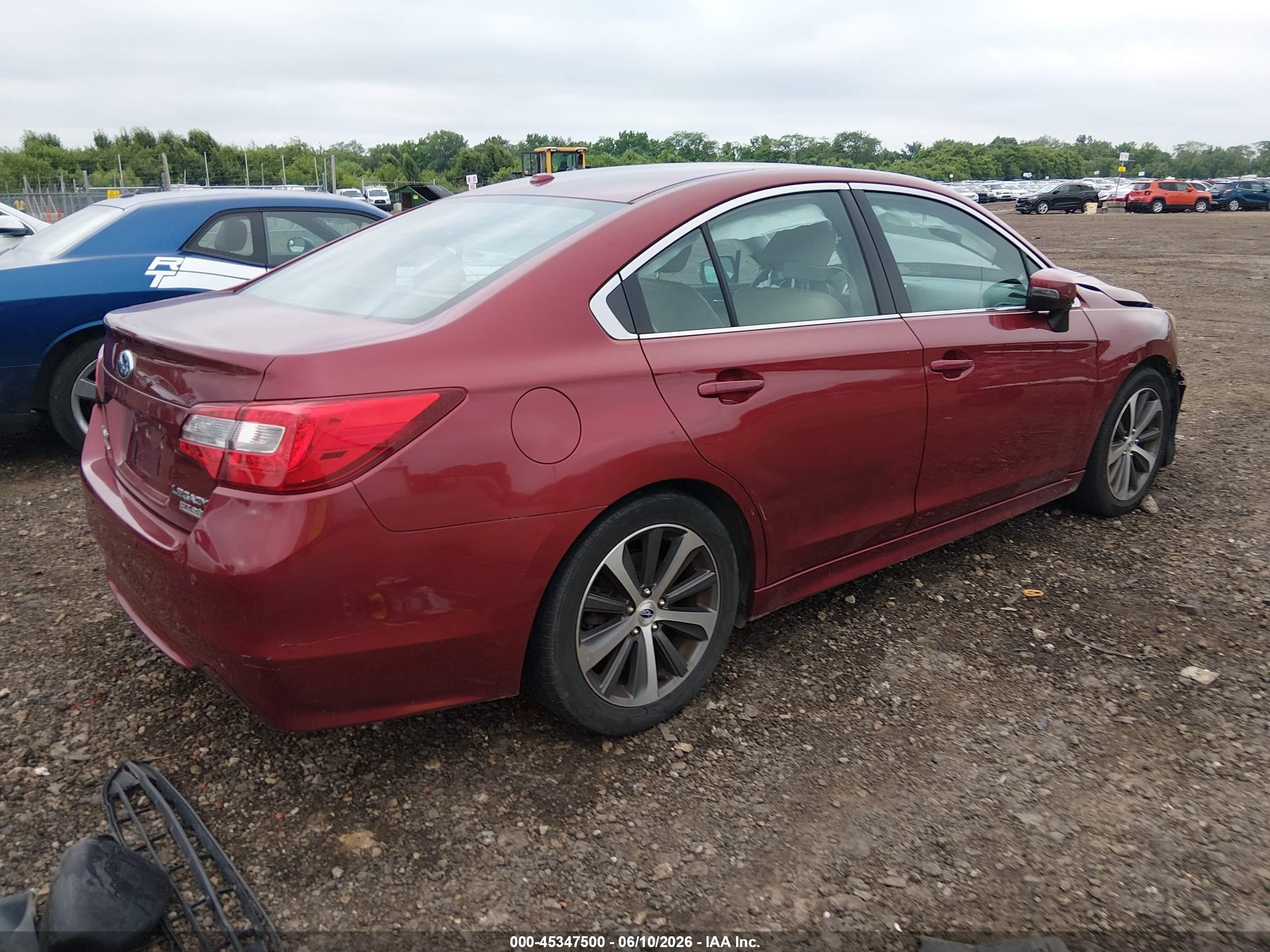 2015 Subaru Legacy 2.5i Limited Red vin: 4S3BNAN65F3045844