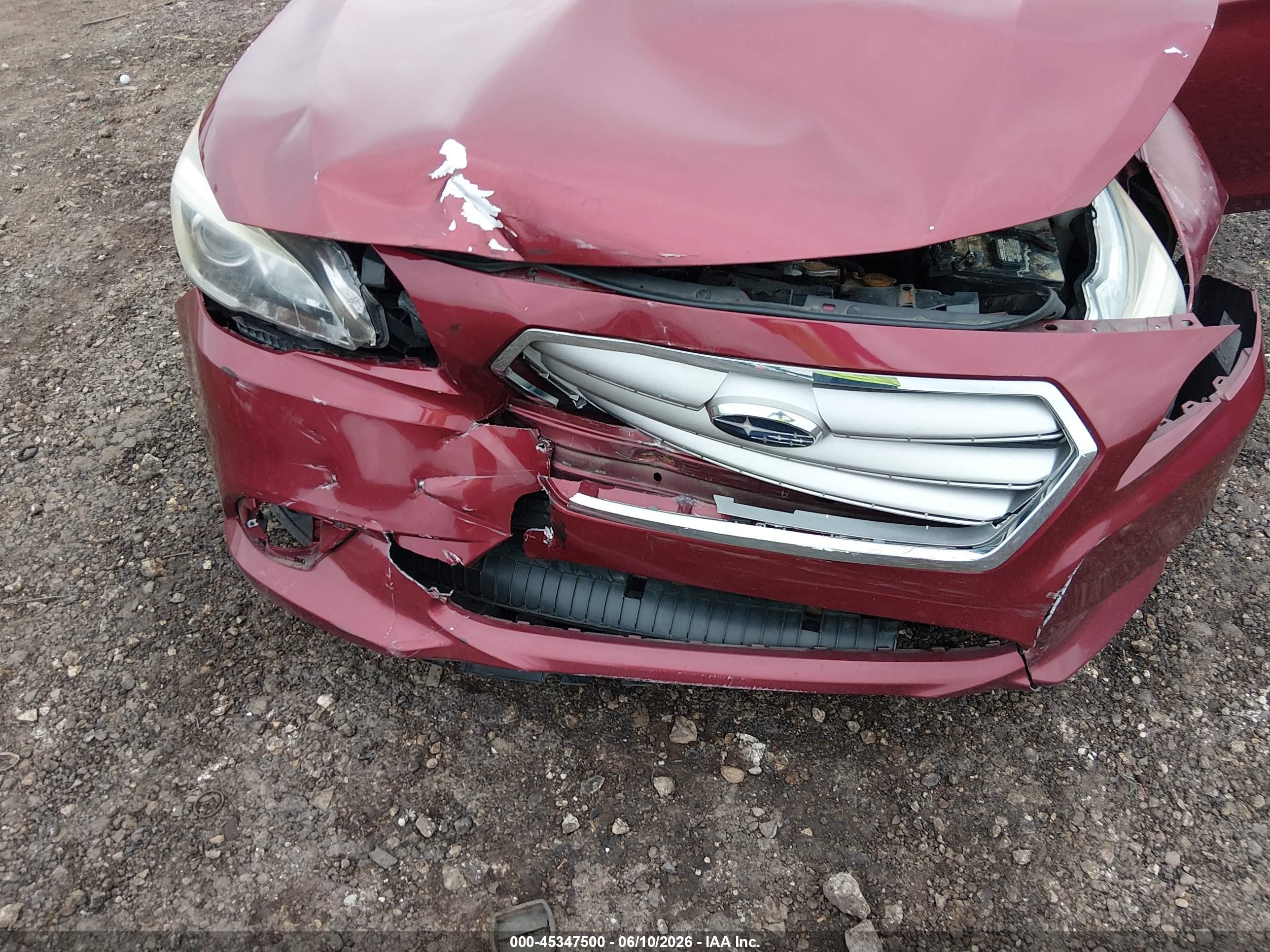 2015 Subaru Legacy 2.5i Limited Red vin: 4S3BNAN65F3045844
