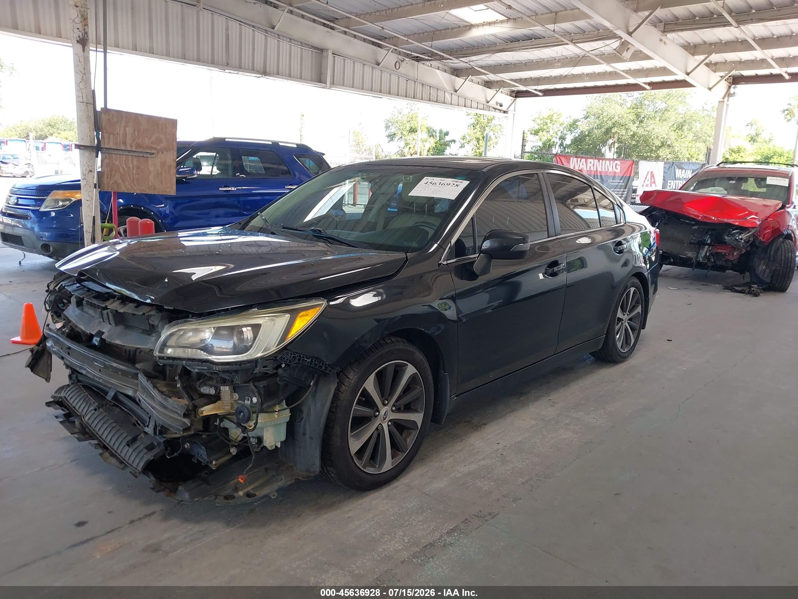 2015 Subaru Legacy 2.5i Limited Black vin: 4S3BNAN67F3050513