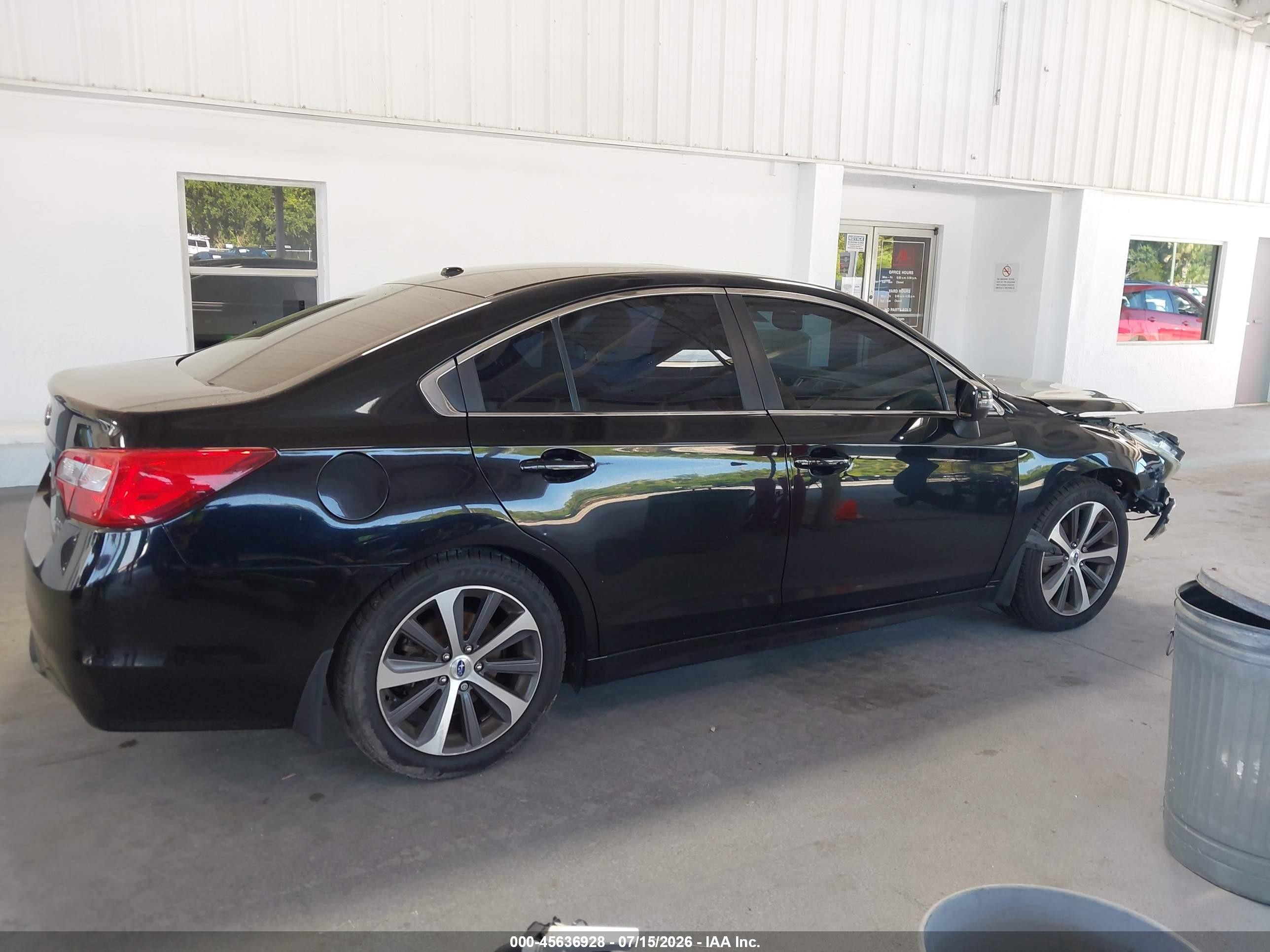 2015 Subaru Legacy 2.5i Limited Black vin: 4S3BNAN67F3050513