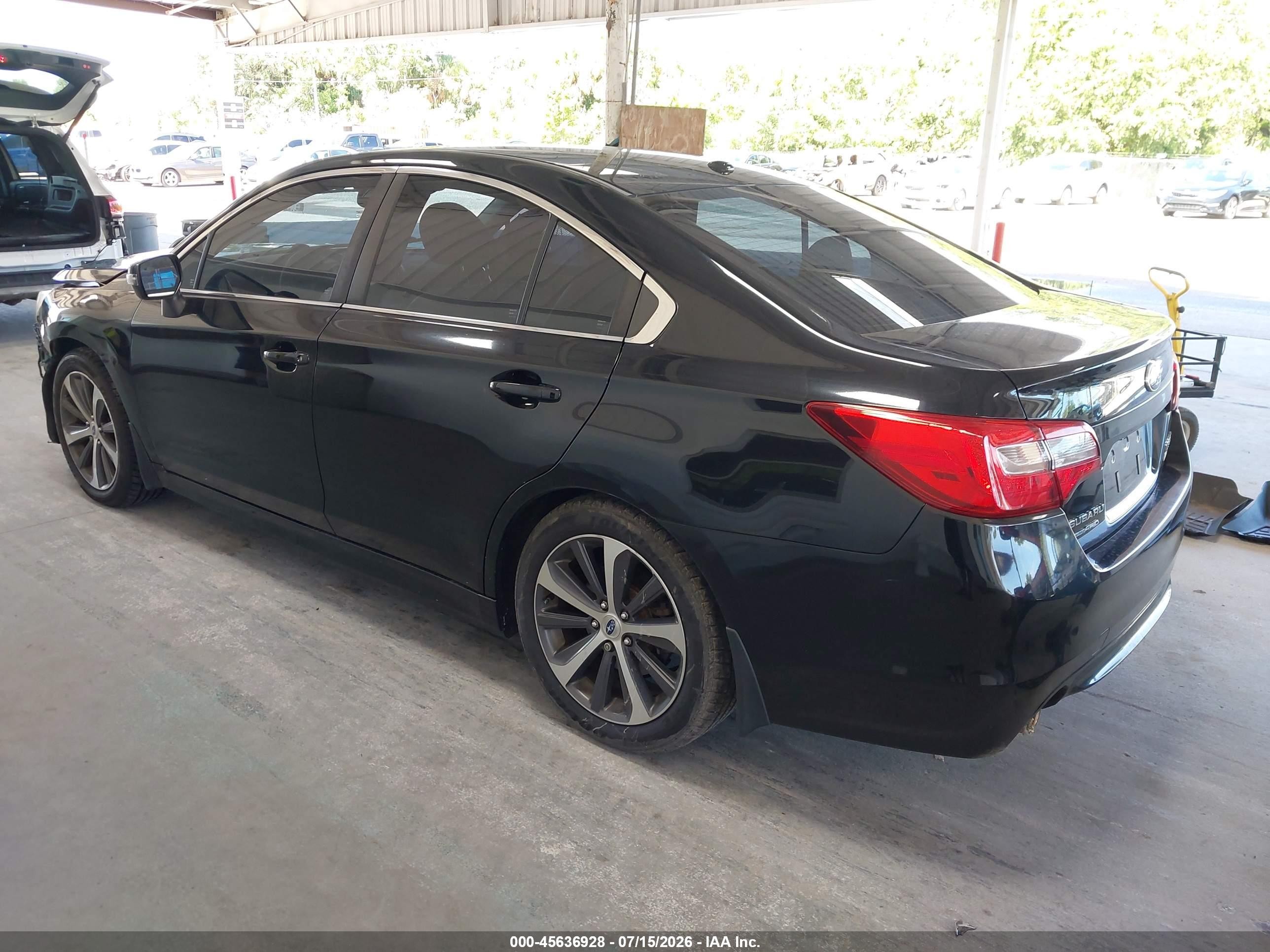 2015 Subaru Legacy 2.5i Limited Black vin: 4S3BNAN67F3050513
