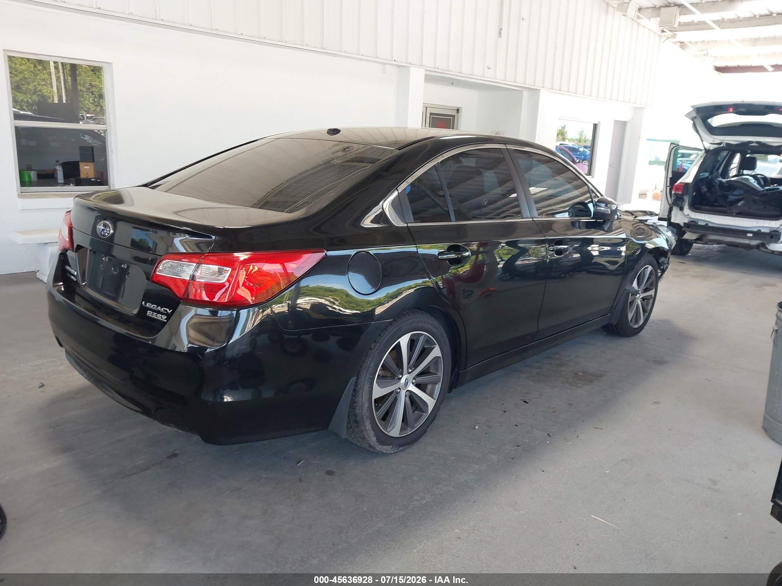 2015 Subaru Legacy 2.5i Limited Black vin: 4S3BNAN67F3050513