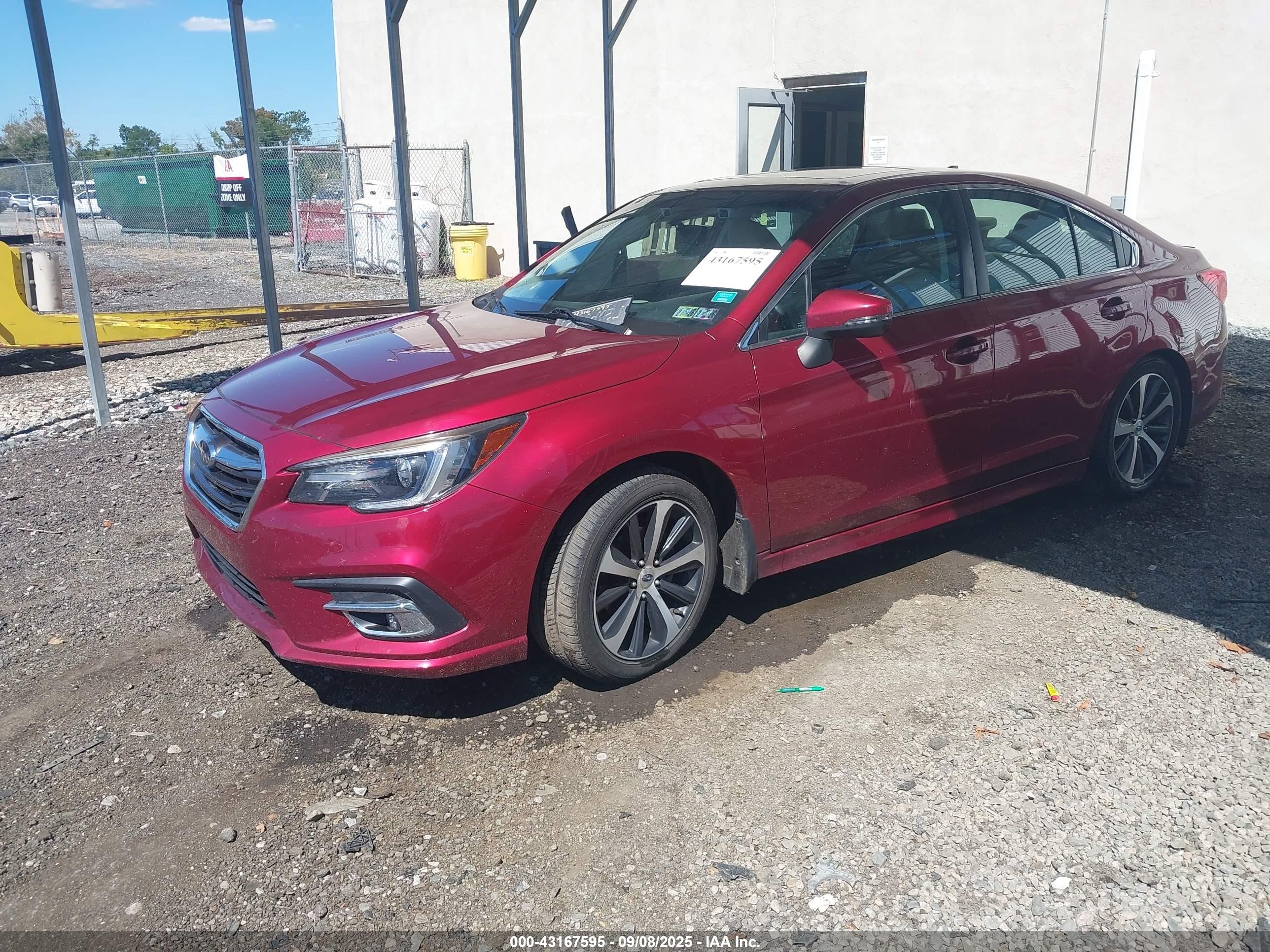 2018 Subaru Legacy 2.5i Limited Red vin: 4S3BNAN67J3046003