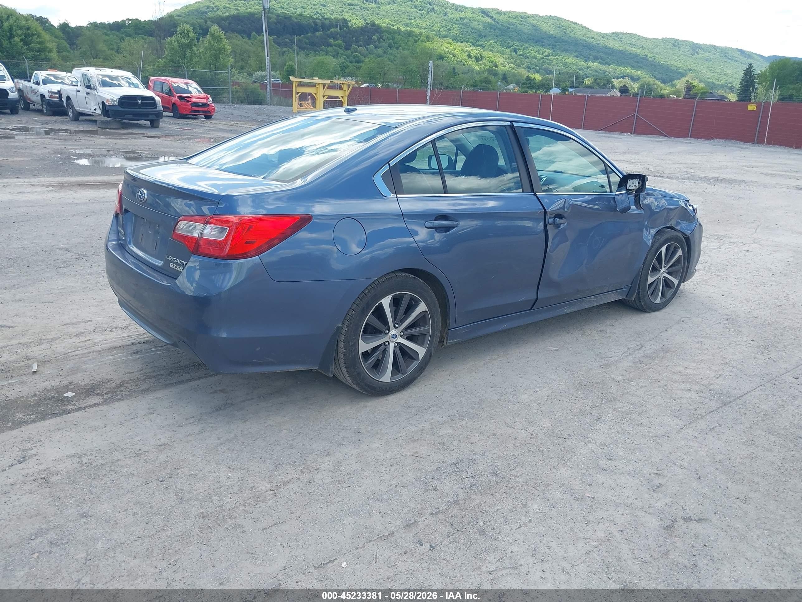 2015 Subaru Legacy 2.5i Limited Blue vin: 4S3BNAN69F3047905