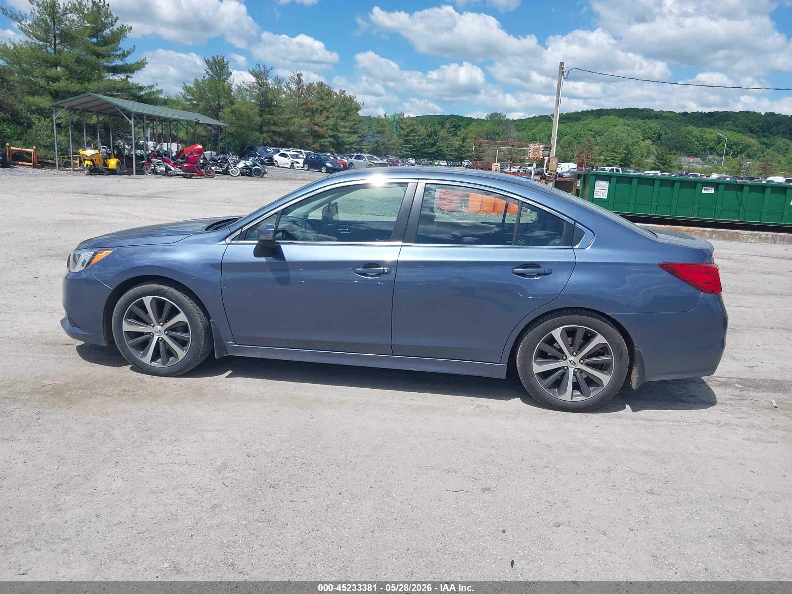2015 Subaru Legacy 2.5i Limited Blue vin: 4S3BNAN69F3047905