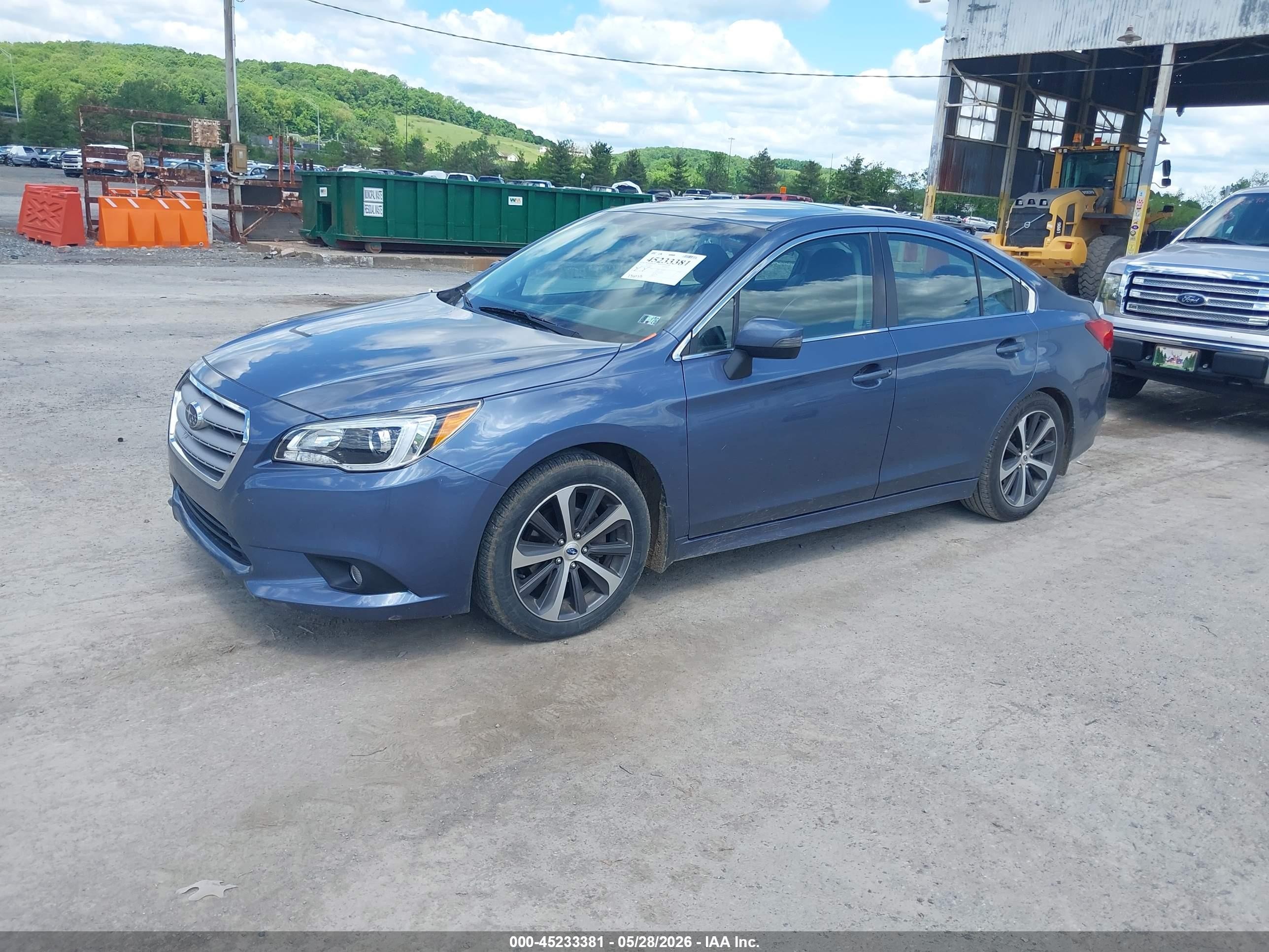 2015 Subaru Legacy 2.5i Limited Blue vin: 4S3BNAN69F3047905