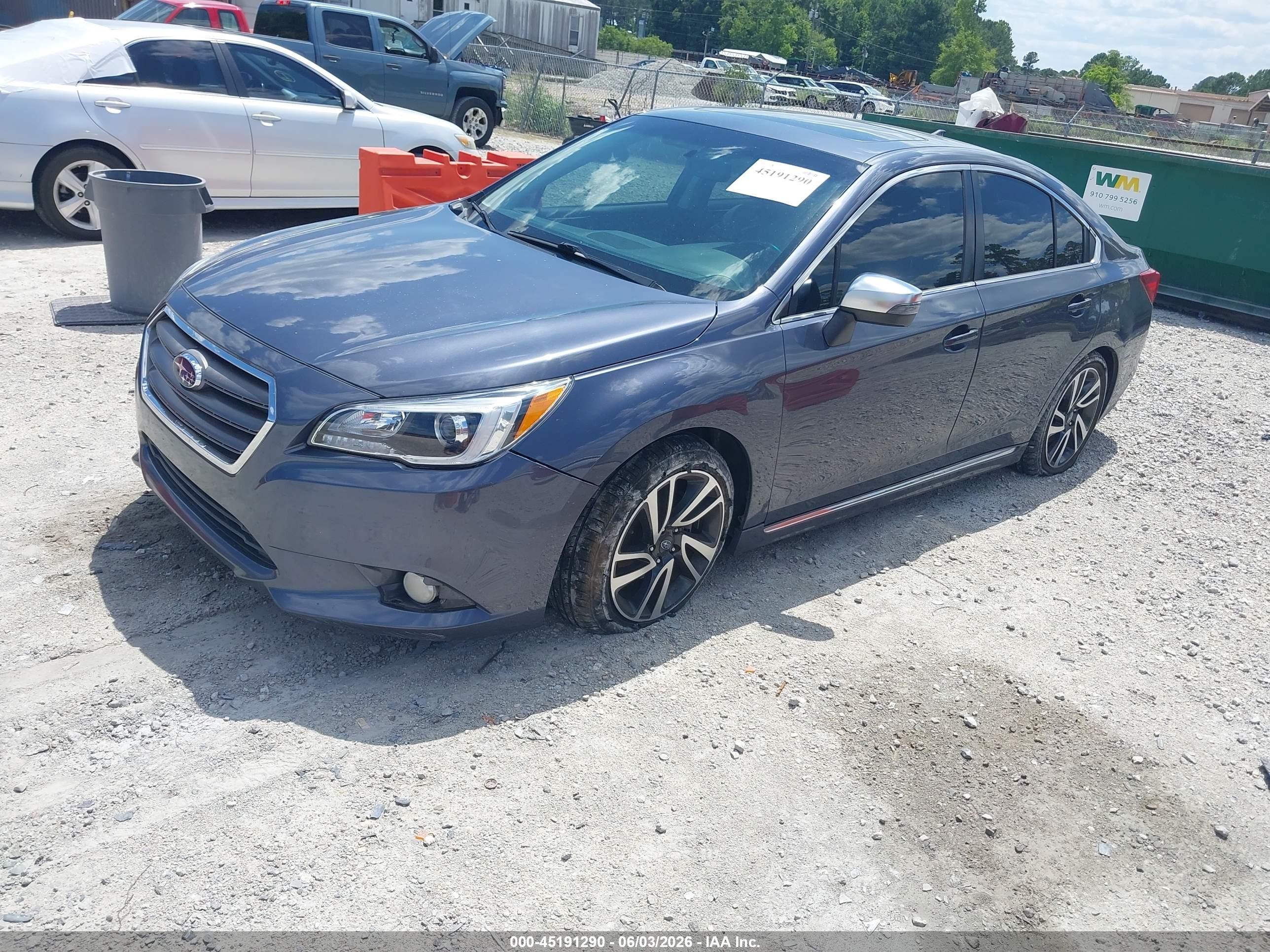 2017 Subaru Legacy 2.5i Sport Blue vin: 4S3BNAR66H3057370
