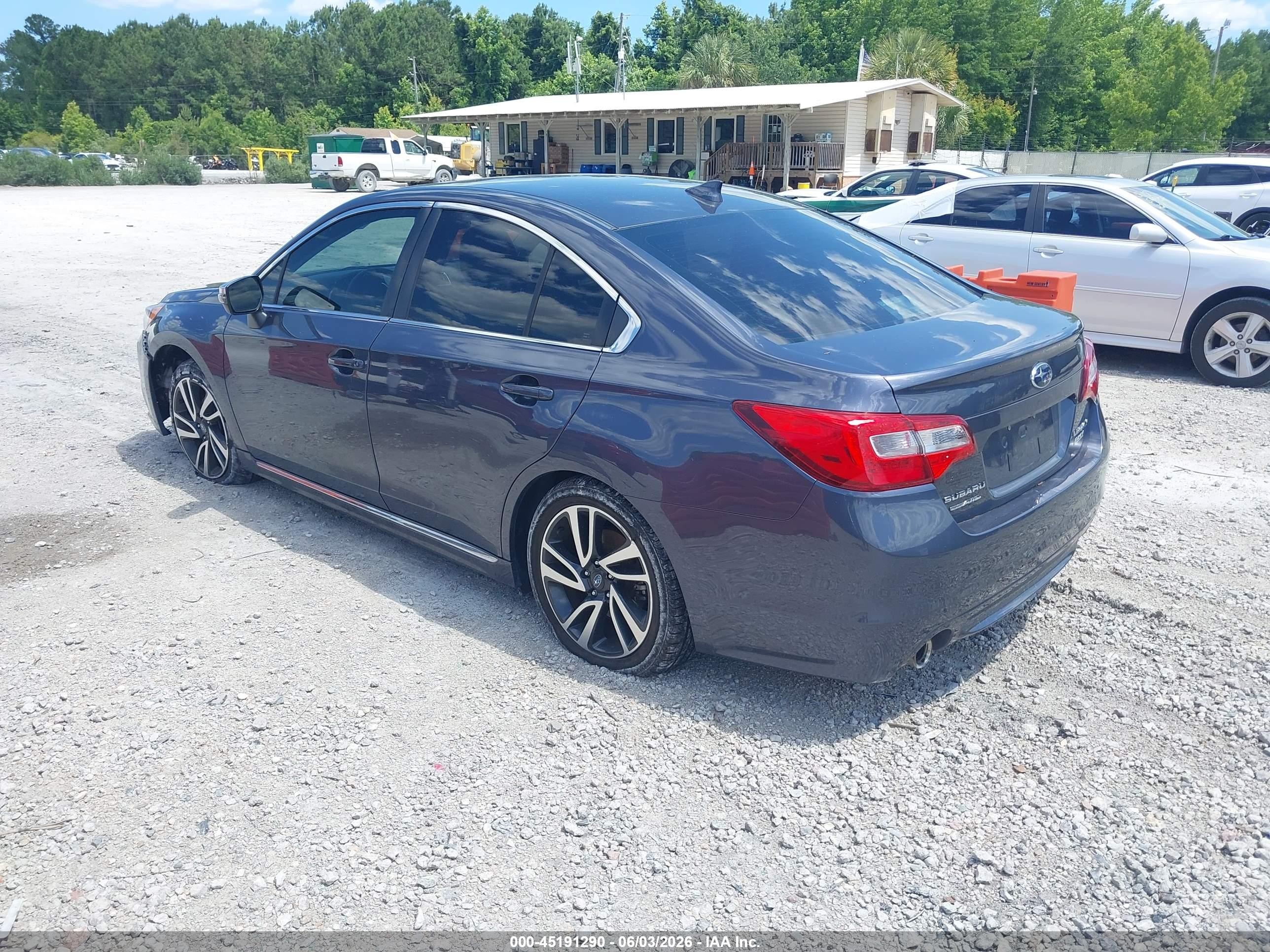 2017 Subaru Legacy 2.5i Sport Blue vin: 4S3BNAR66H3057370