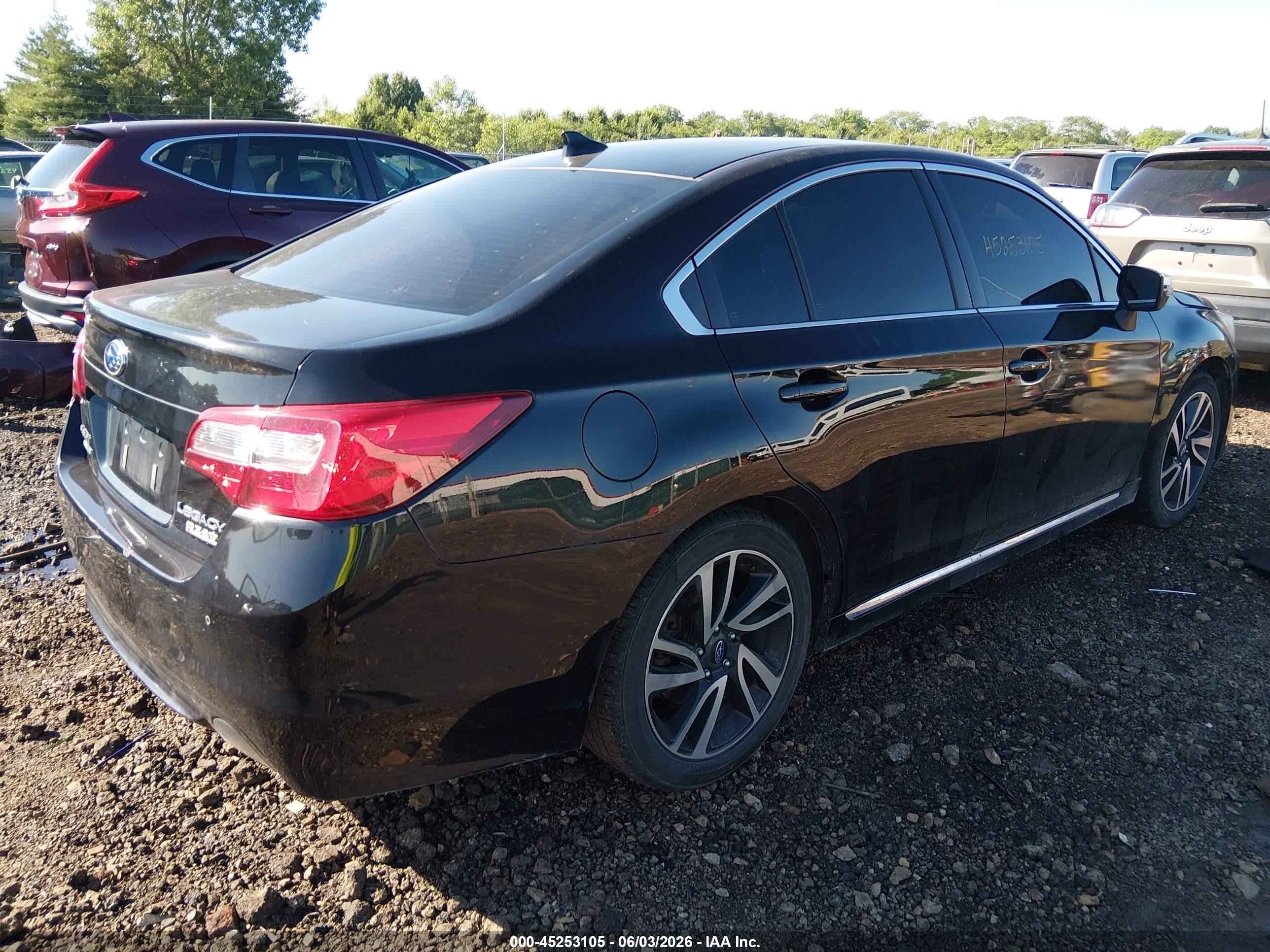 2017 Subaru Legacy 2.5i Sport Black vin: 4S3BNAS65H3022569