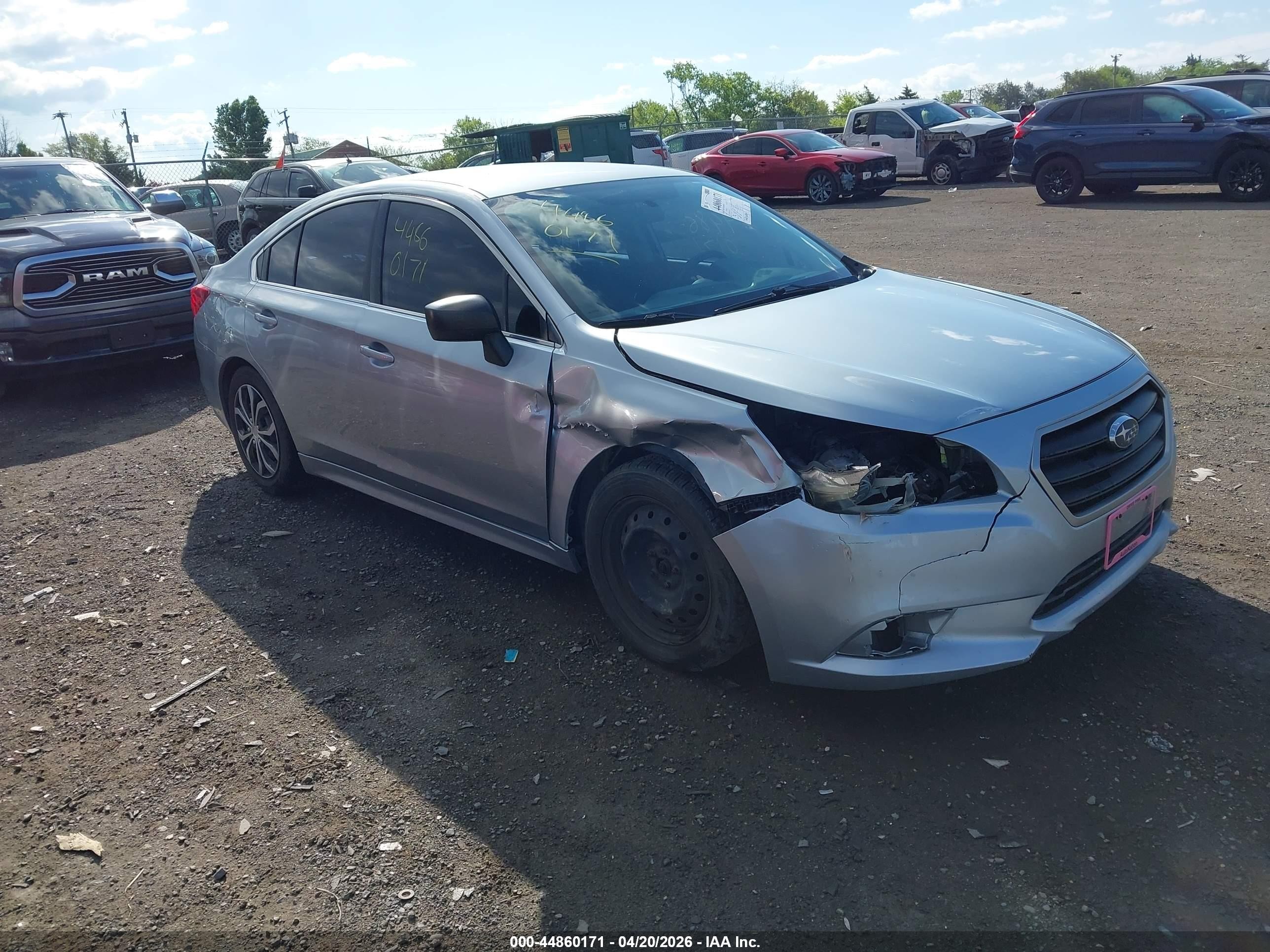 2015 Subaru Legacy 2.5i Silver vin: 4S3BNBA60F3023259