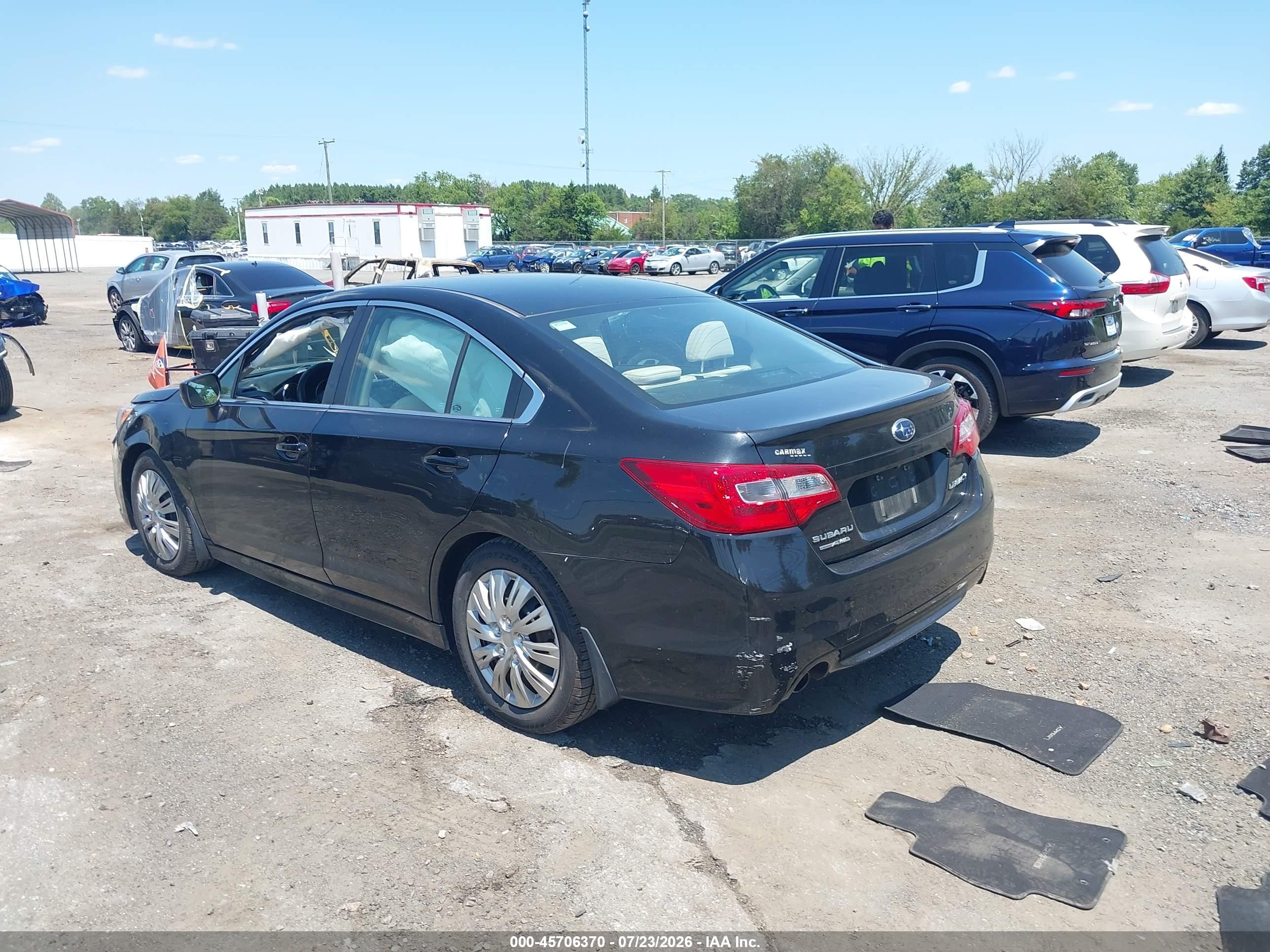 2015 Subaru Legacy 2.5i Black vin: 4S3BNBA61F3012061