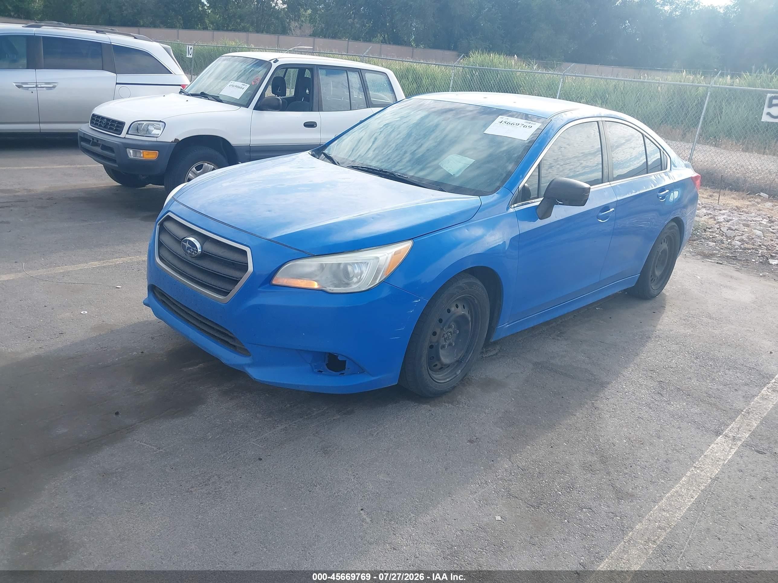 2015 Subaru Legacy 2.5i Blue vin: 4S3BNBA67F3059739