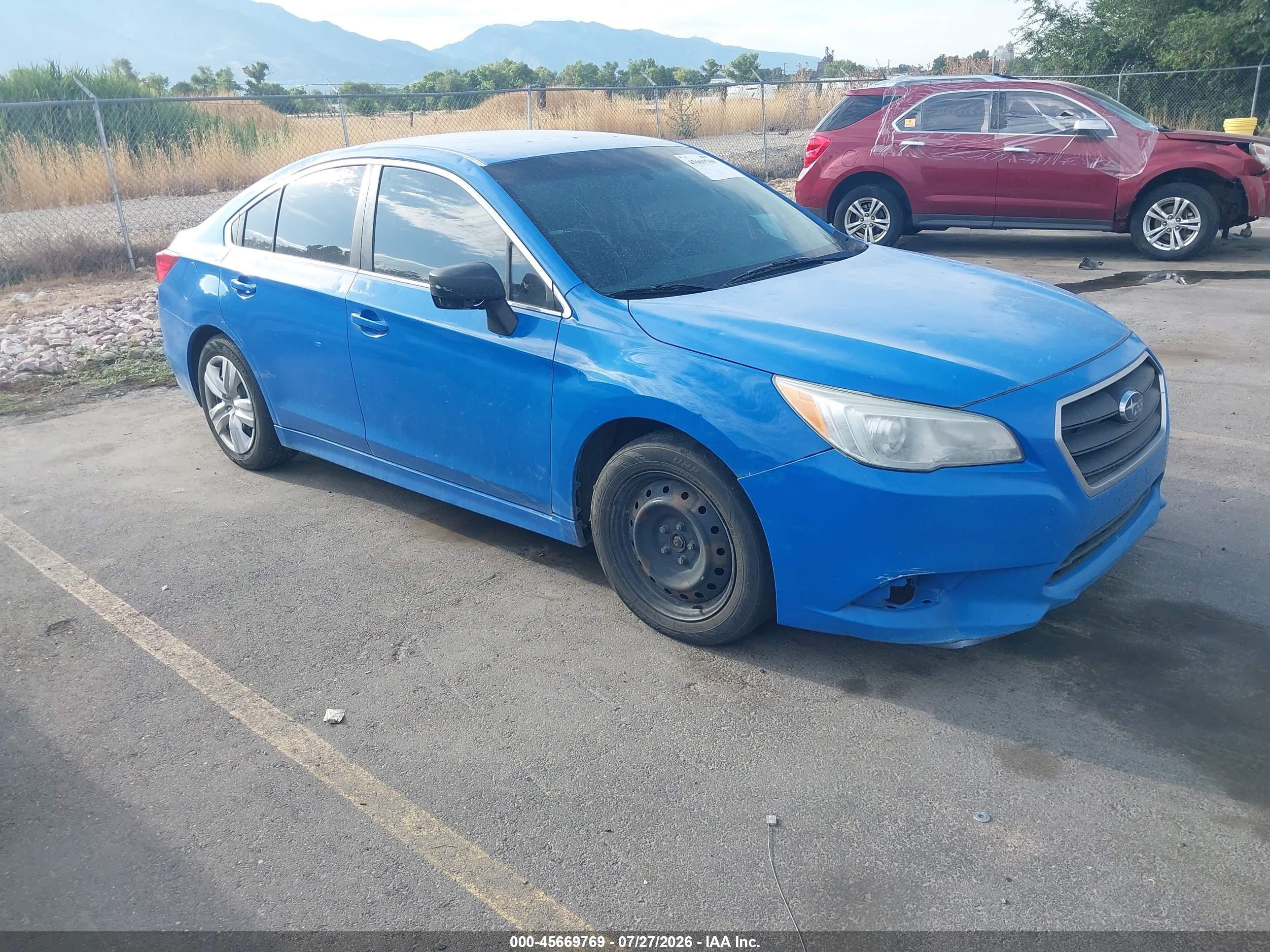 2015 Subaru Legacy 2.5i Blue vin: 4S3BNBA67F3059739
