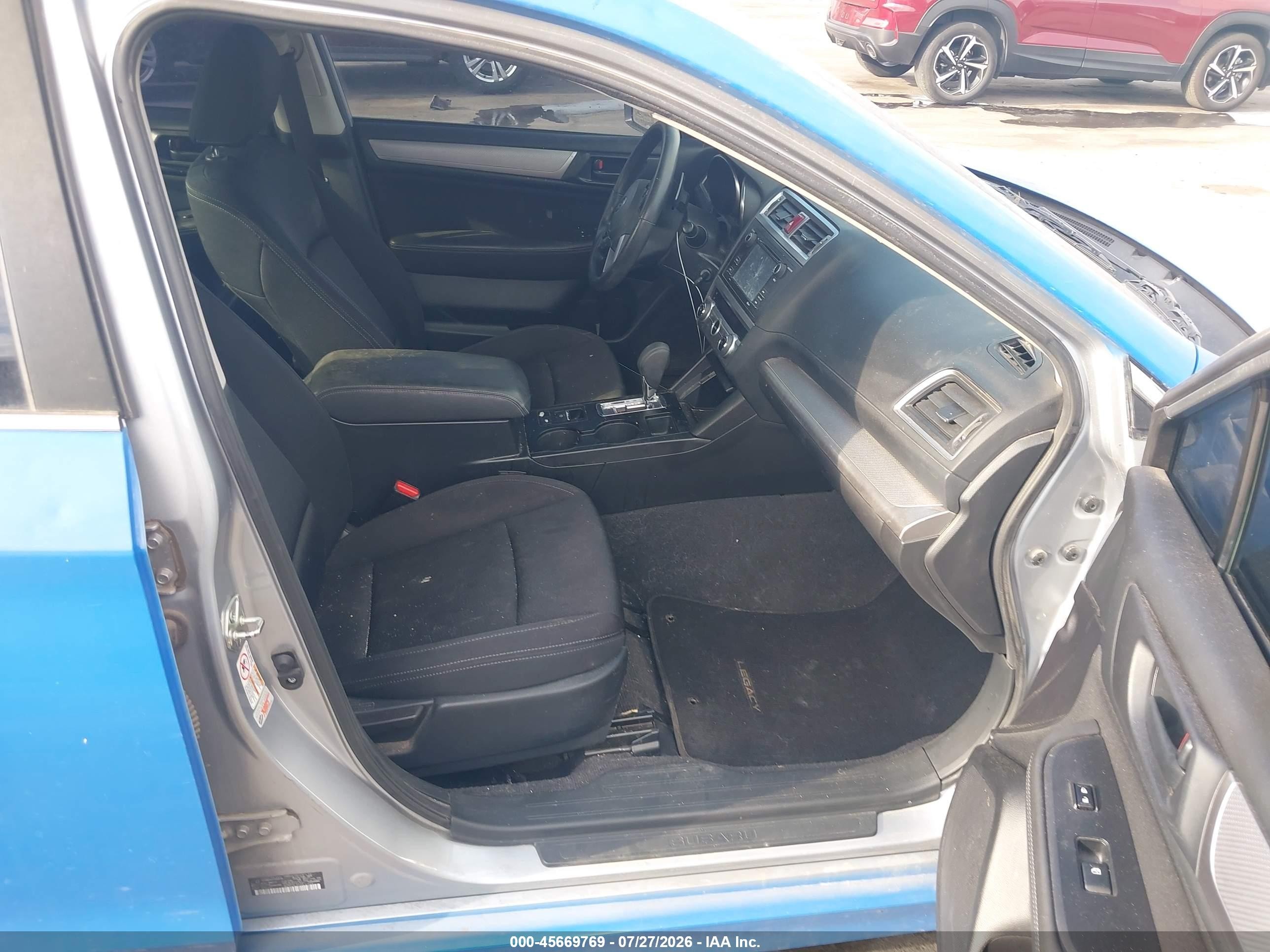 2015 Subaru Legacy 2.5i Blue vin: 4S3BNBA67F3059739