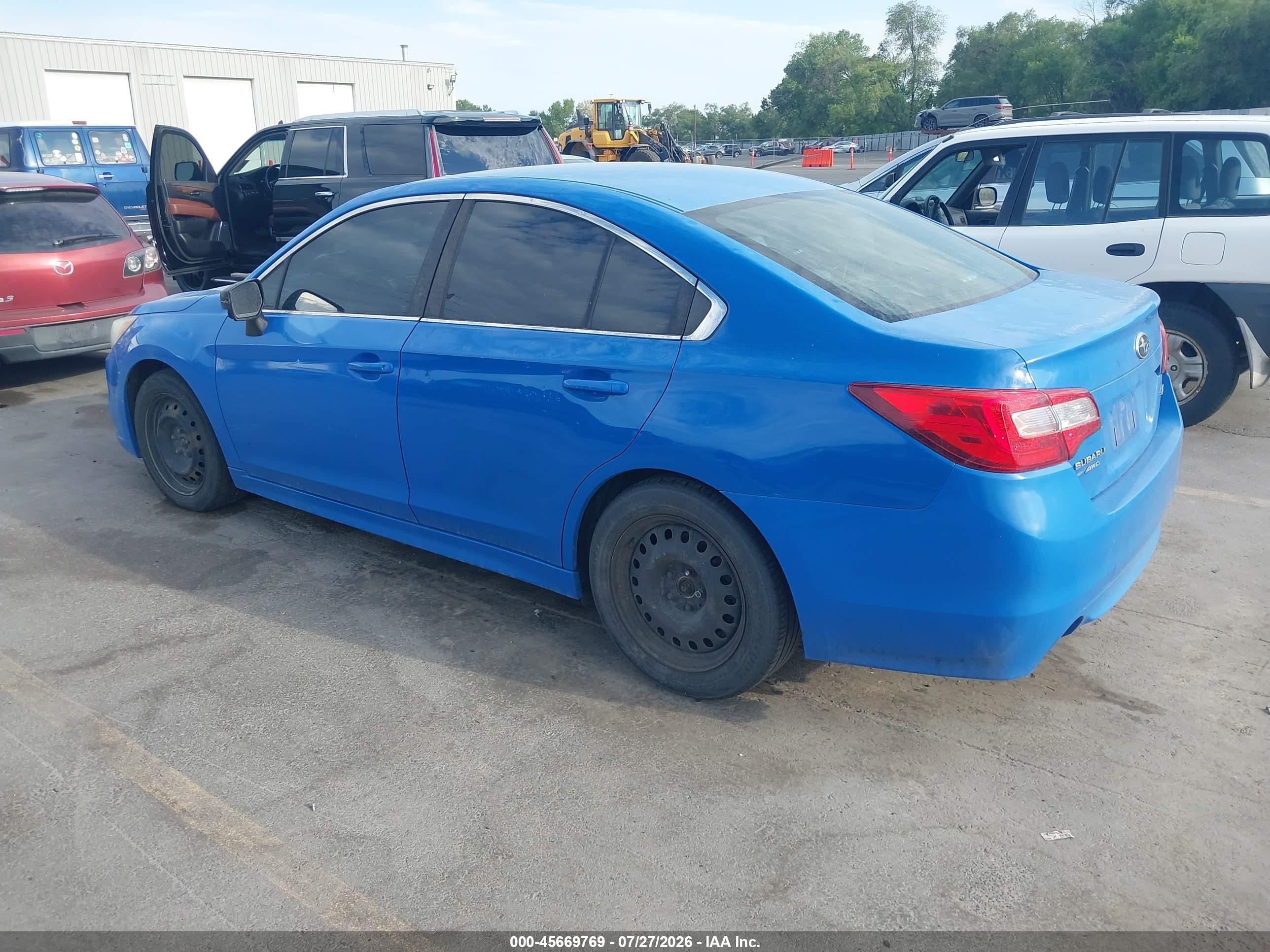 2015 Subaru Legacy 2.5i Blue vin: 4S3BNBA67F3059739