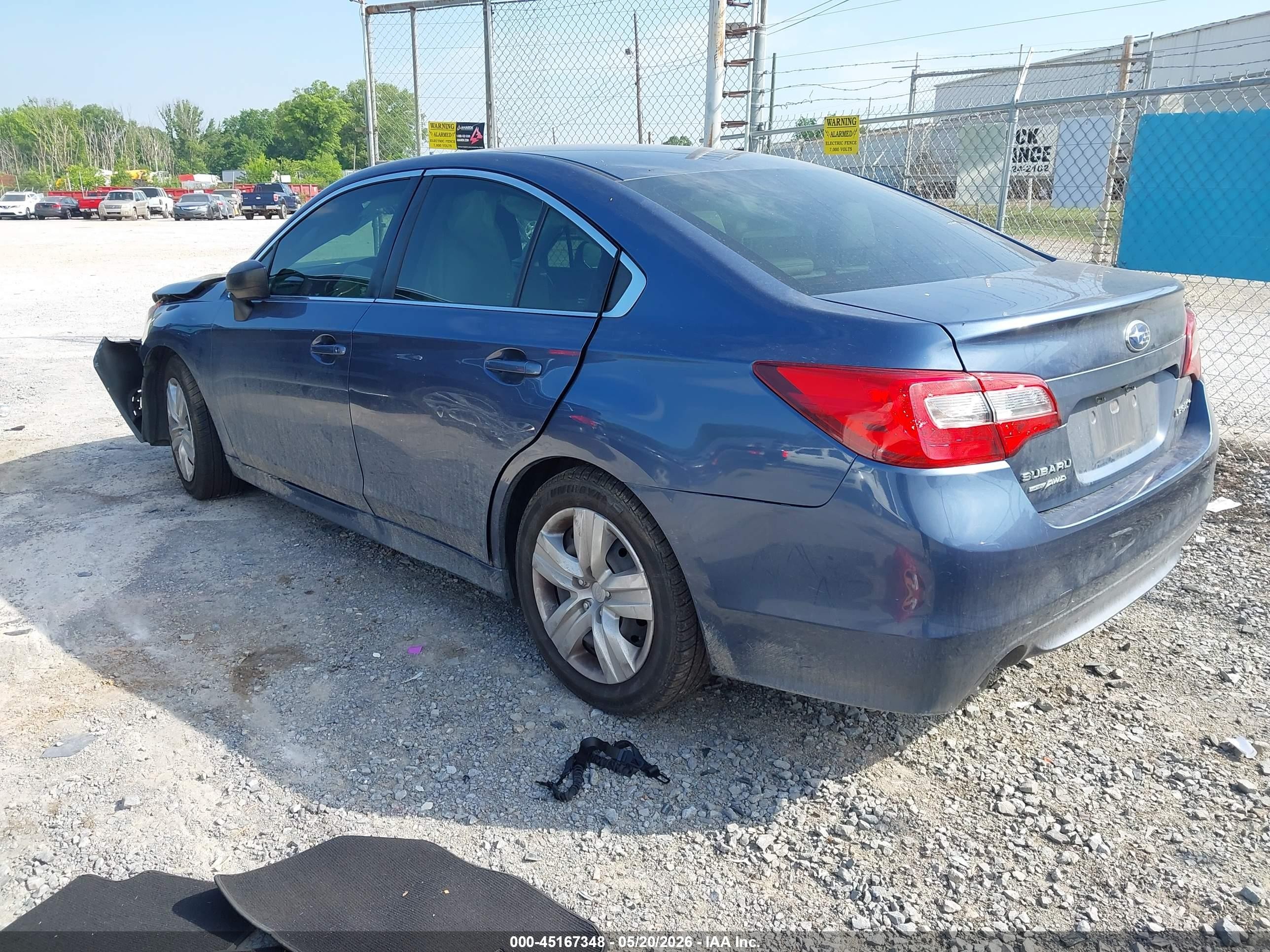 2015 Subaru Legacy 2.5i Blue vin: 4S3BNBA6XF3007909