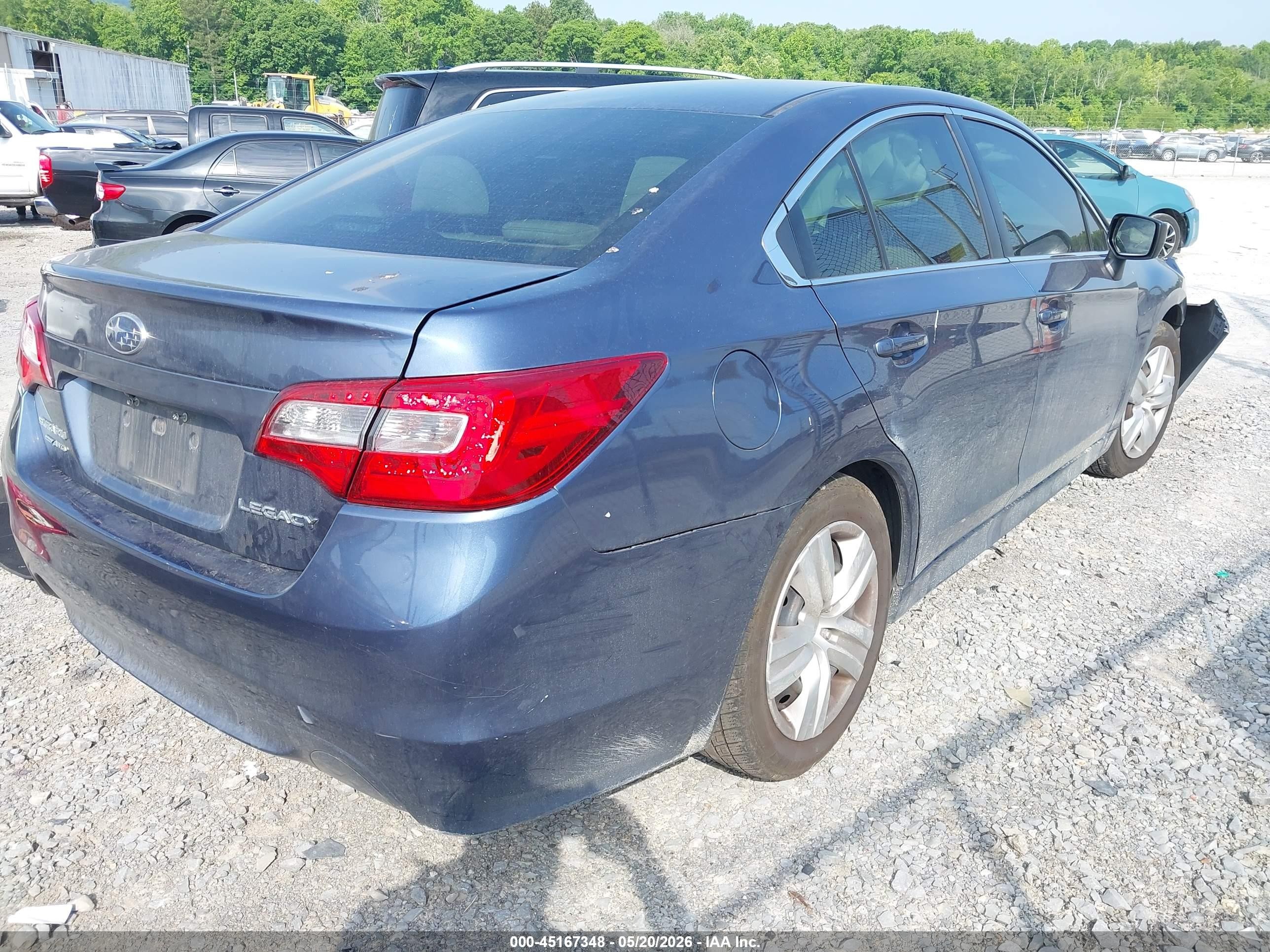 2015 Subaru Legacy 2.5i Blue vin: 4S3BNBA6XF3007909