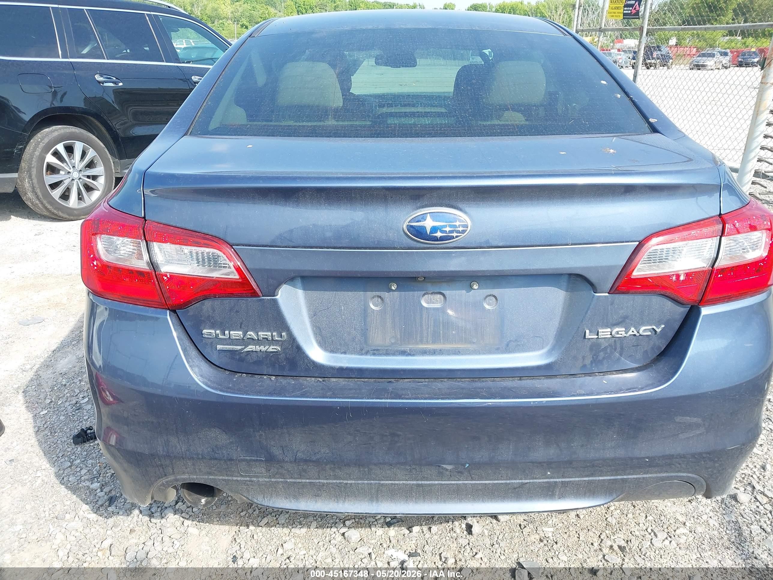 2015 Subaru Legacy 2.5i Blue vin: 4S3BNBA6XF3007909