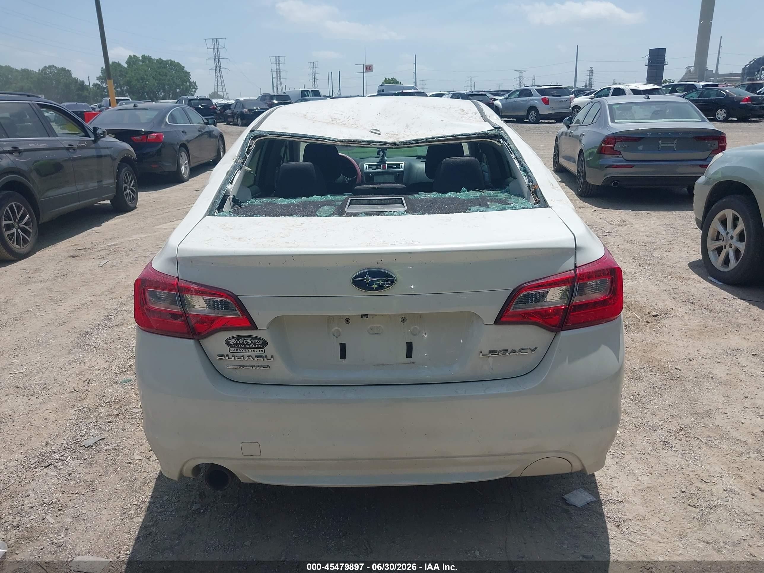 2015 Subaru Legacy 2.5i Premium White vin: 4S3BNBC61F3011814