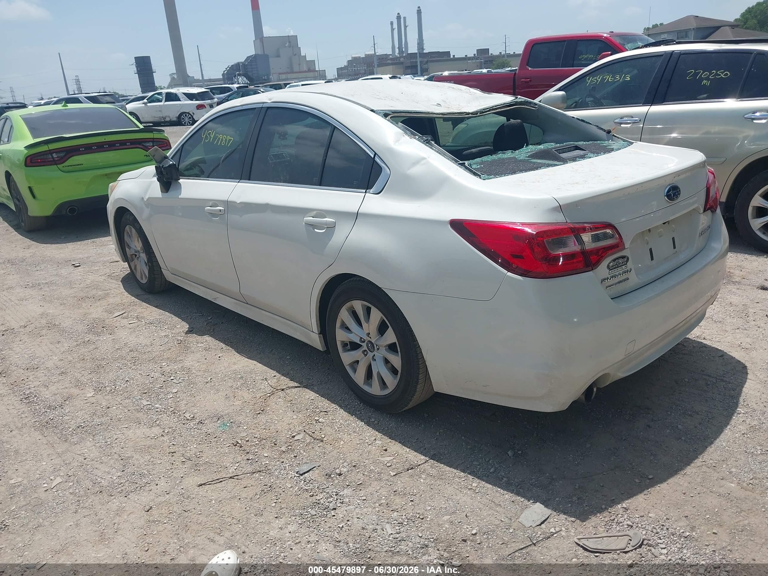 2015 Subaru Legacy 2.5i Premium White vin: 4S3BNBC61F3011814