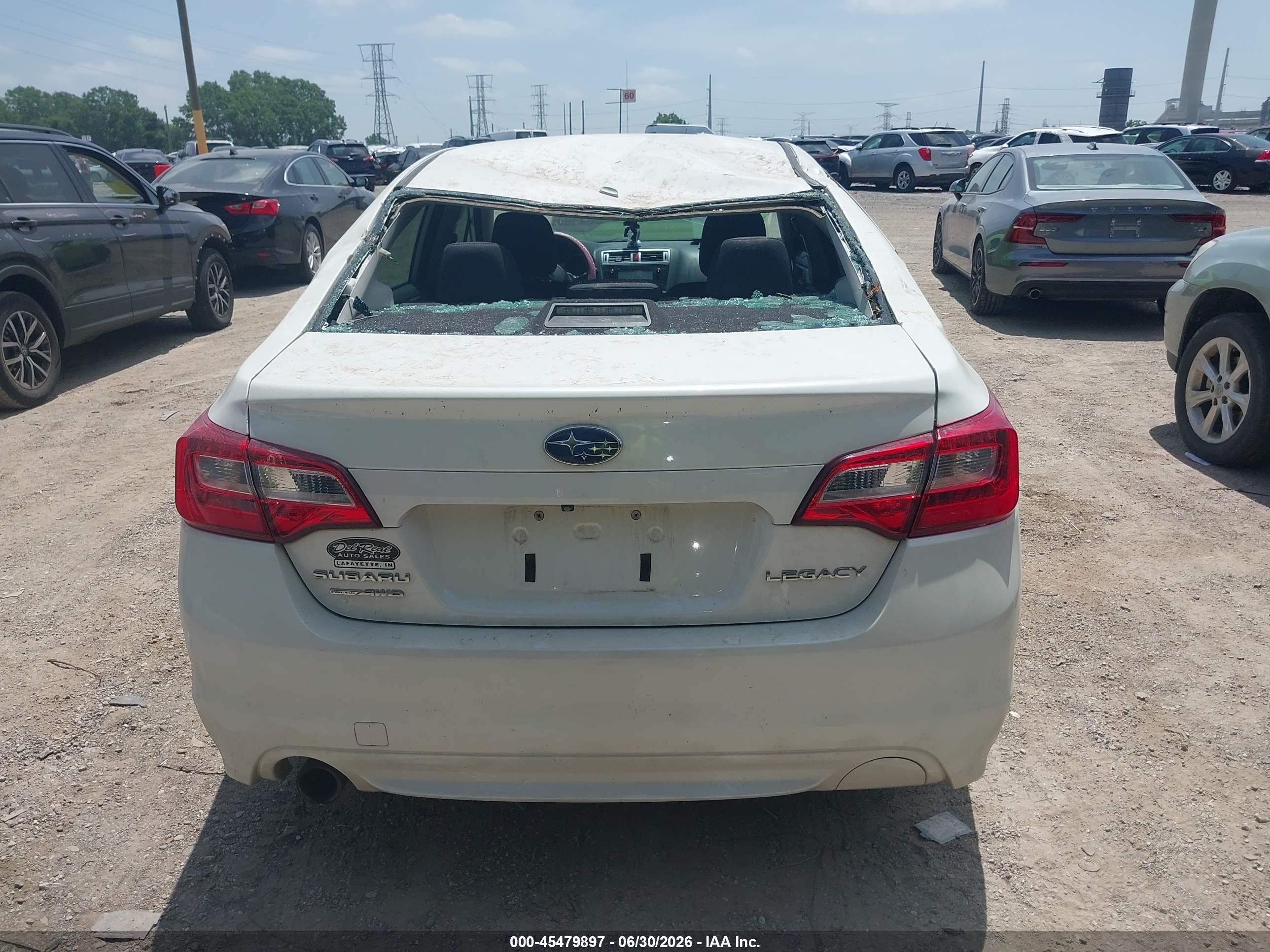 2015 Subaru Legacy 2.5i Premium White vin: 4S3BNBC61F3011814