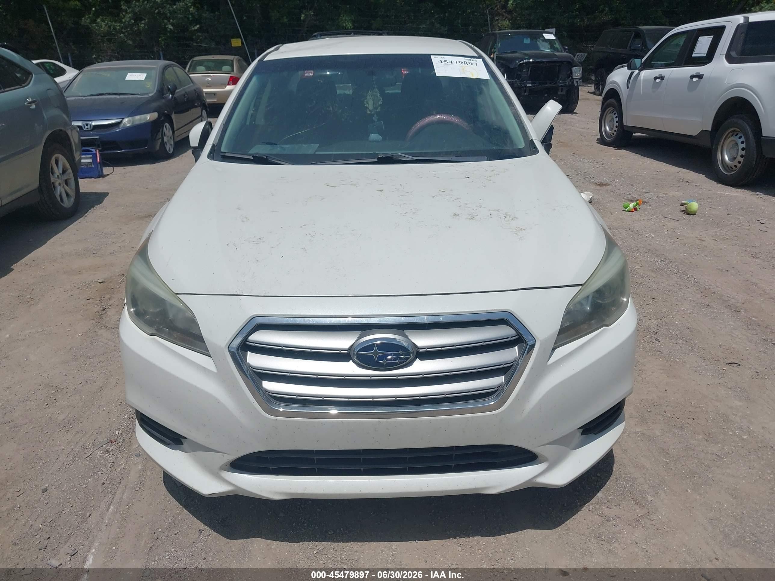 2015 Subaru Legacy 2.5i Premium White vin: 4S3BNBC61F3011814
