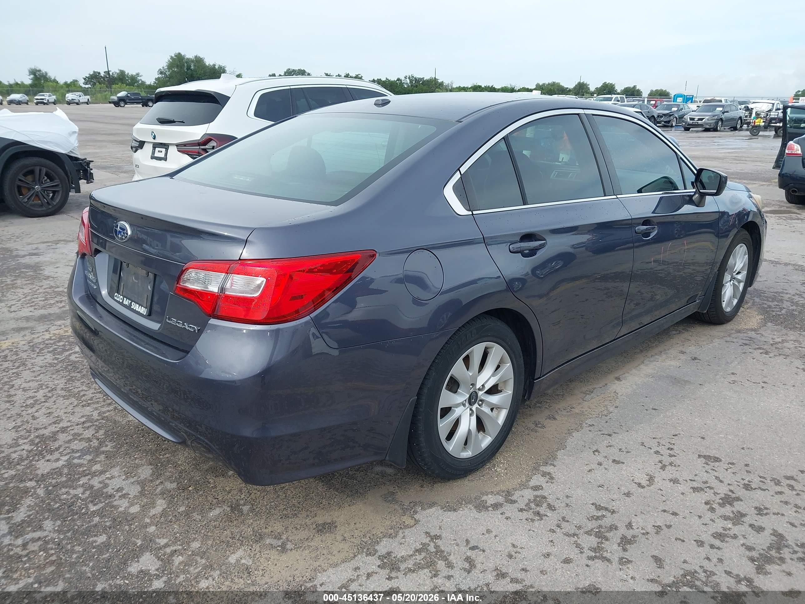 2015 Subaru Legacy 2.5i Premium Gray vin: 4S3BNBC61F3045378