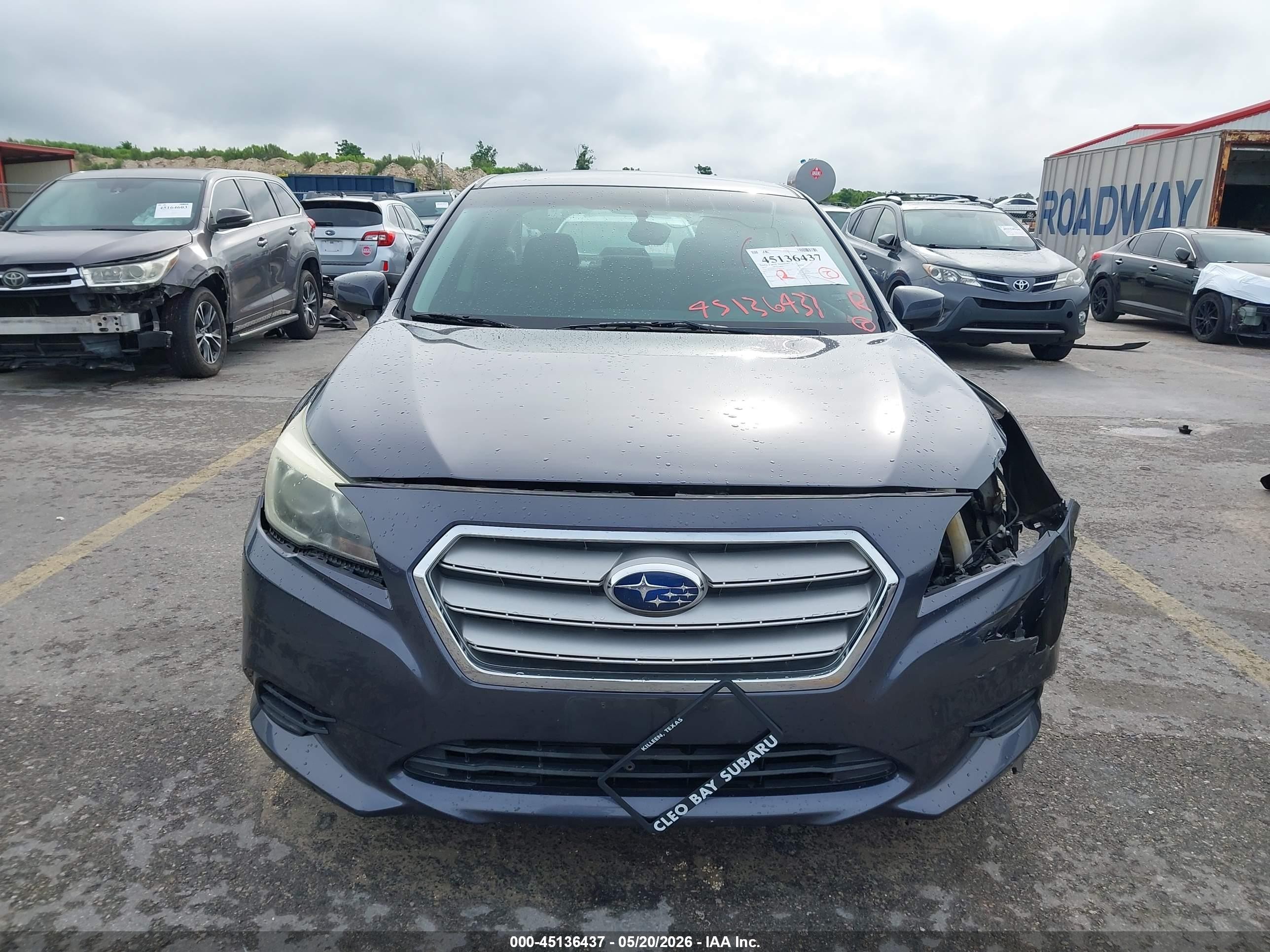 2015 Subaru Legacy 2.5i Premium Gray vin: 4S3BNBC61F3045378