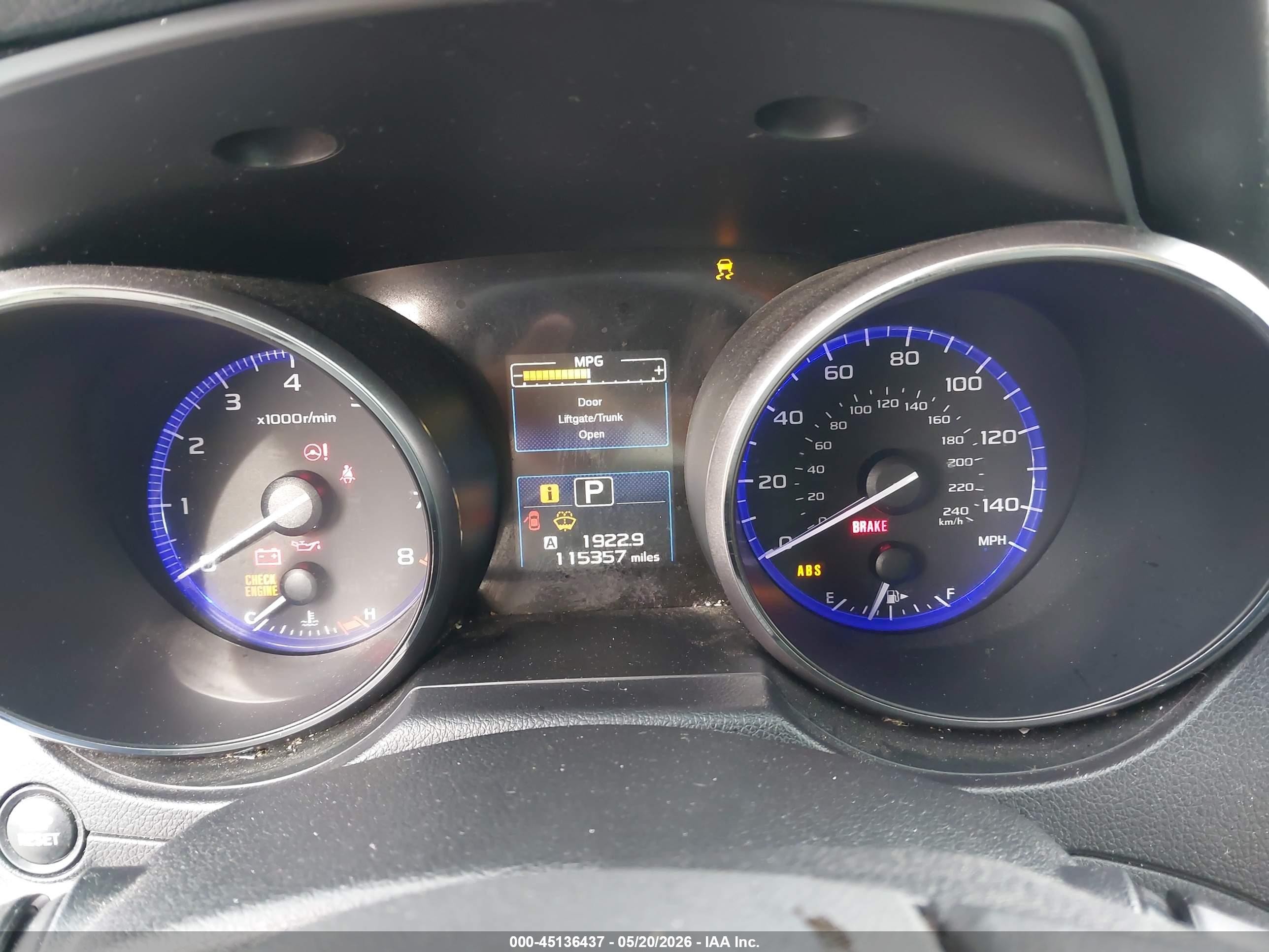 2015 Subaru Legacy 2.5i Premium Gray vin: 4S3BNBC61F3045378