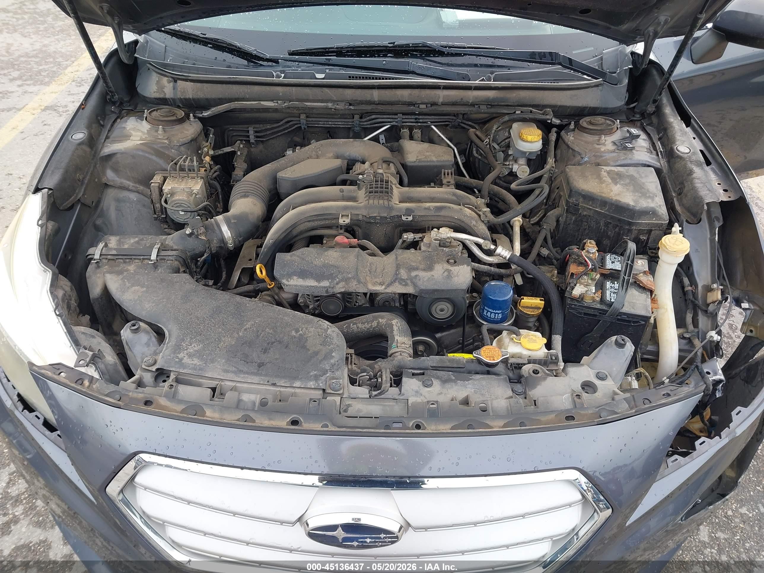 2015 Subaru Legacy 2.5i Premium Gray vin: 4S3BNBC61F3045378