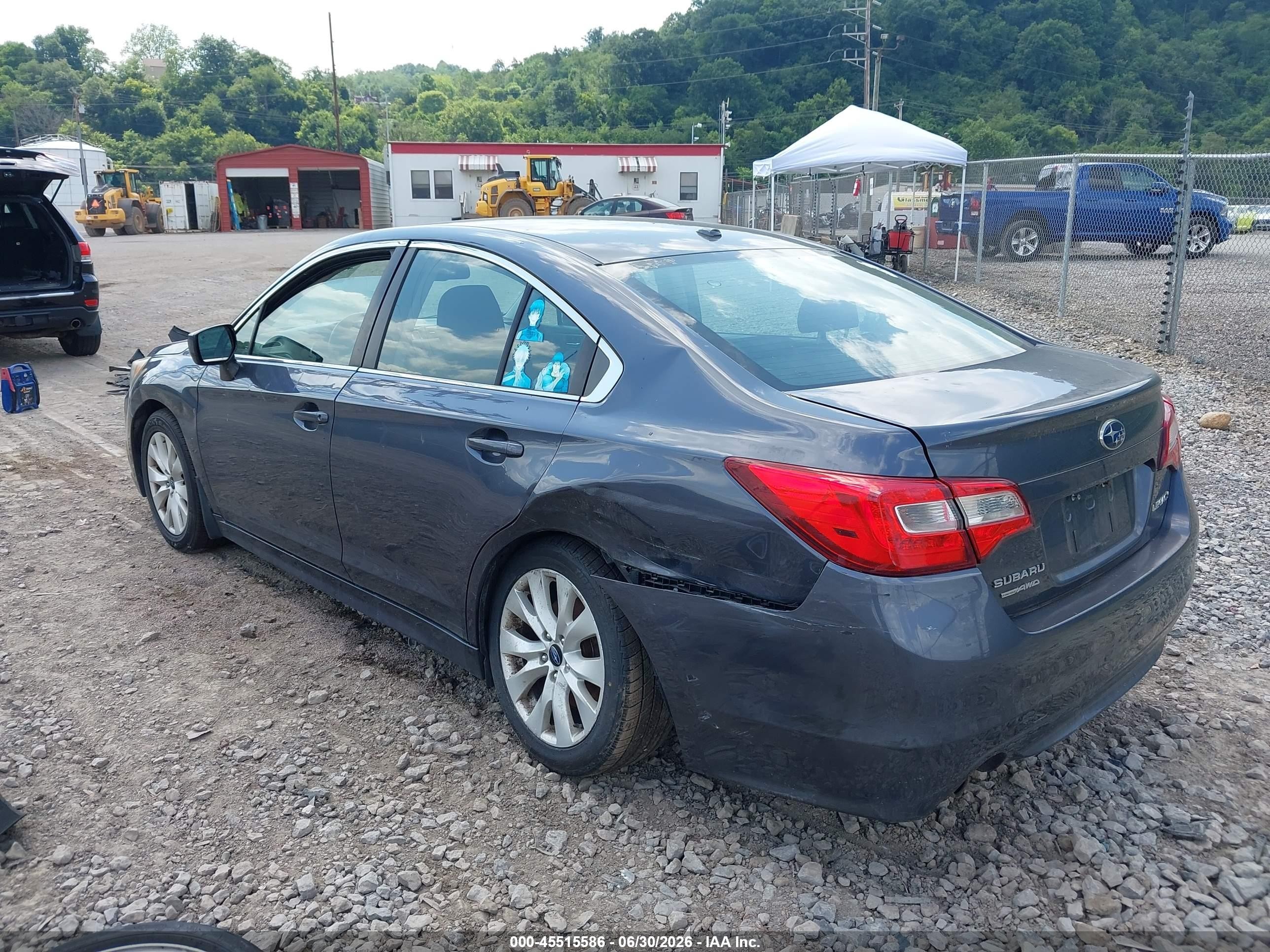2015 Subaru Legacy 2.5i Premium Blue vin: 4S3BNBC64F3074082